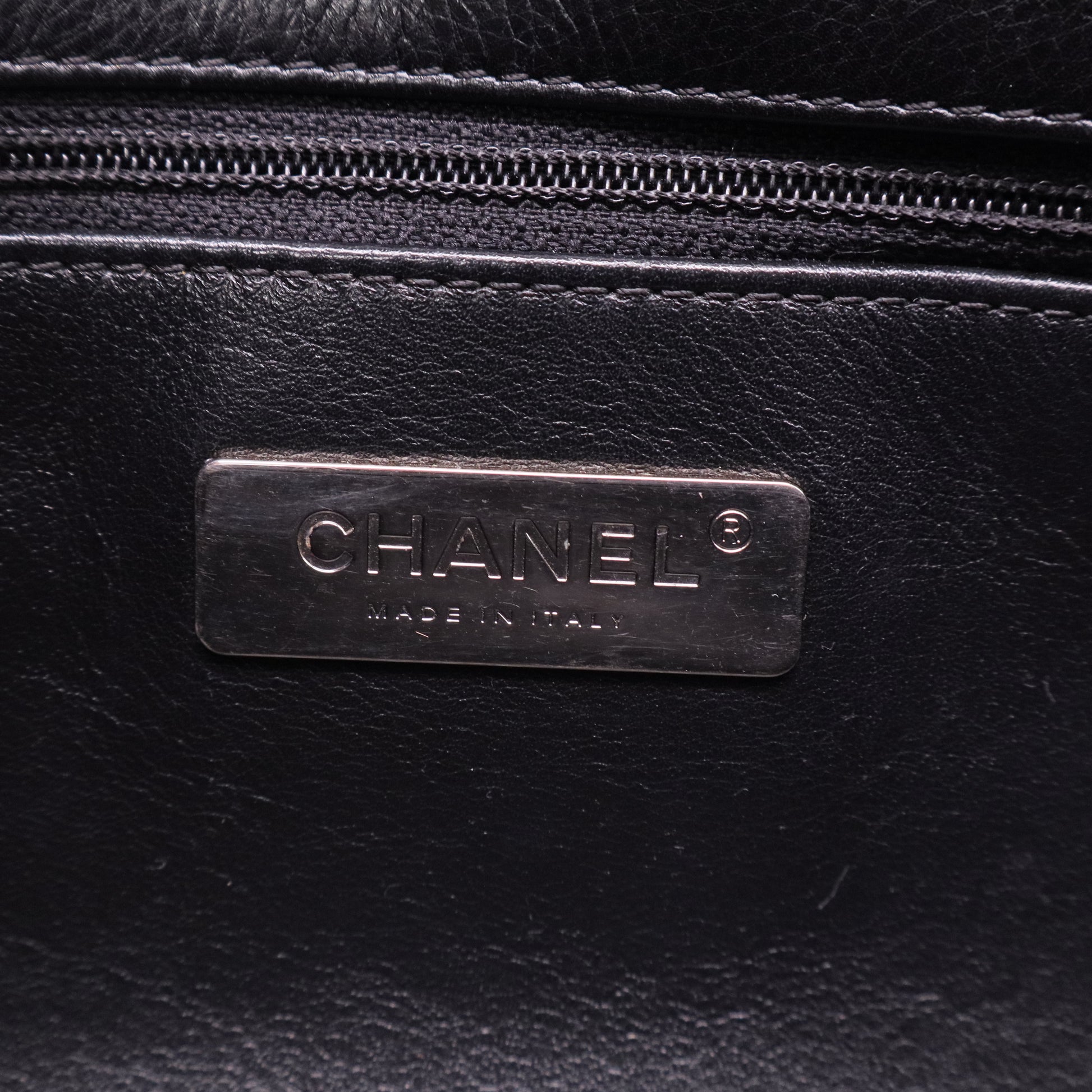 Two Tone Envelope Flap Bag Quilted Calfskin Medium