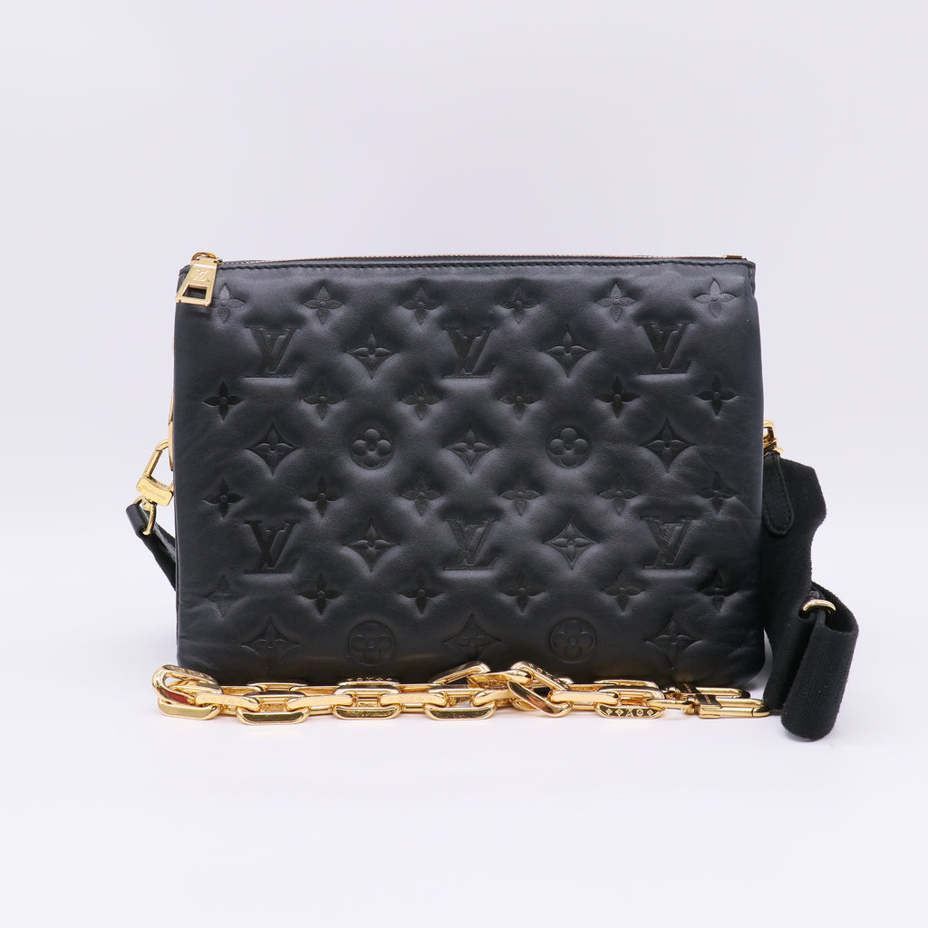 Louis Vuitton Monogram Embossed Coussin PM twins B23262