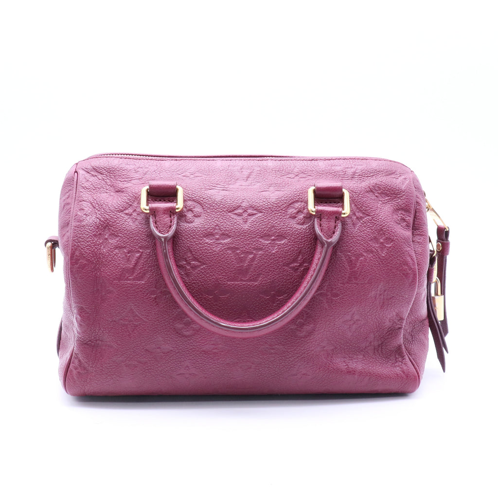 Louis Vuitton Empreinte Speedy Bandoulière 25 Womens Luxury Handbag Aurore twins