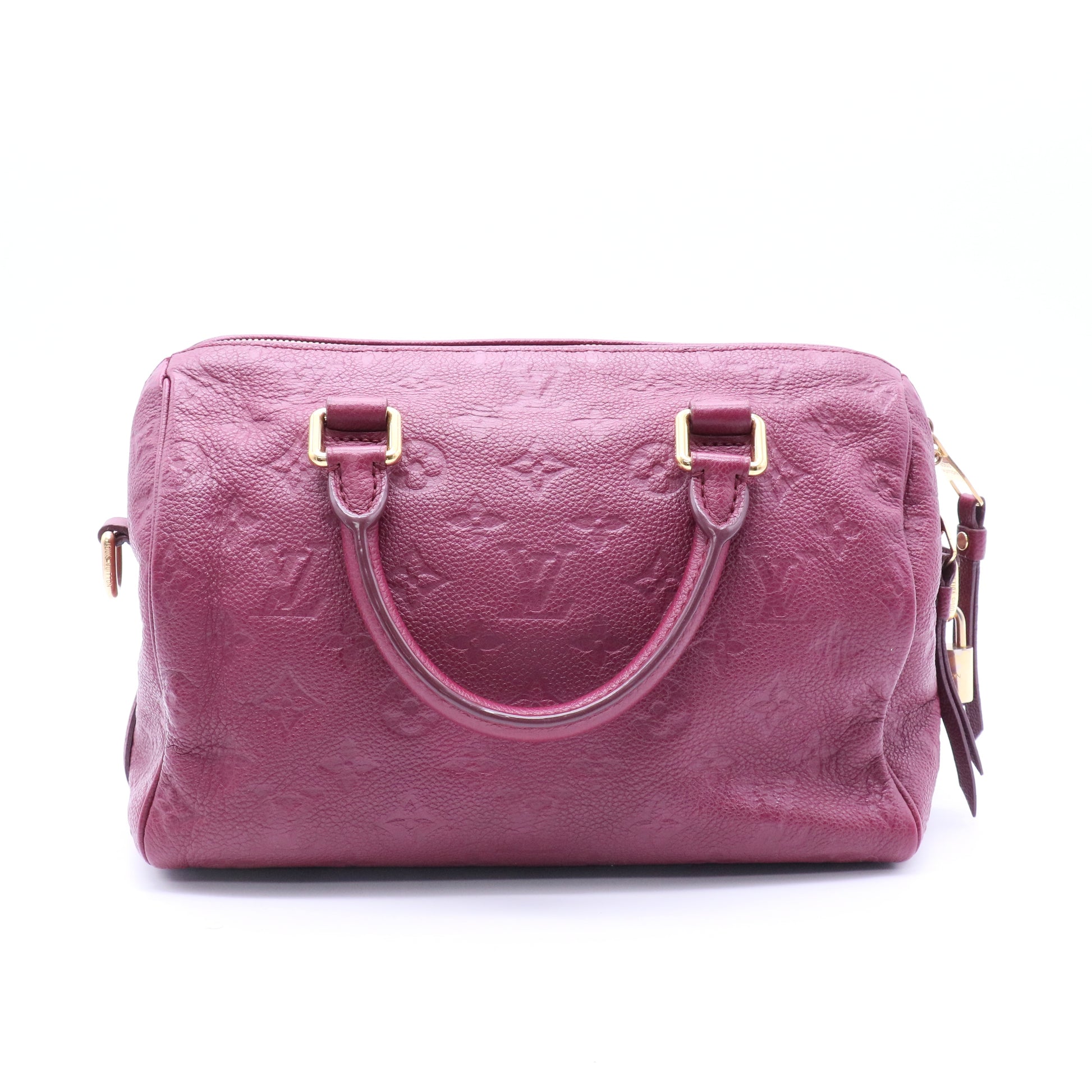 Louis Vuitton Empreinte Speedy Bandoulière 25 Womens Luxury Handbag Aurore twins