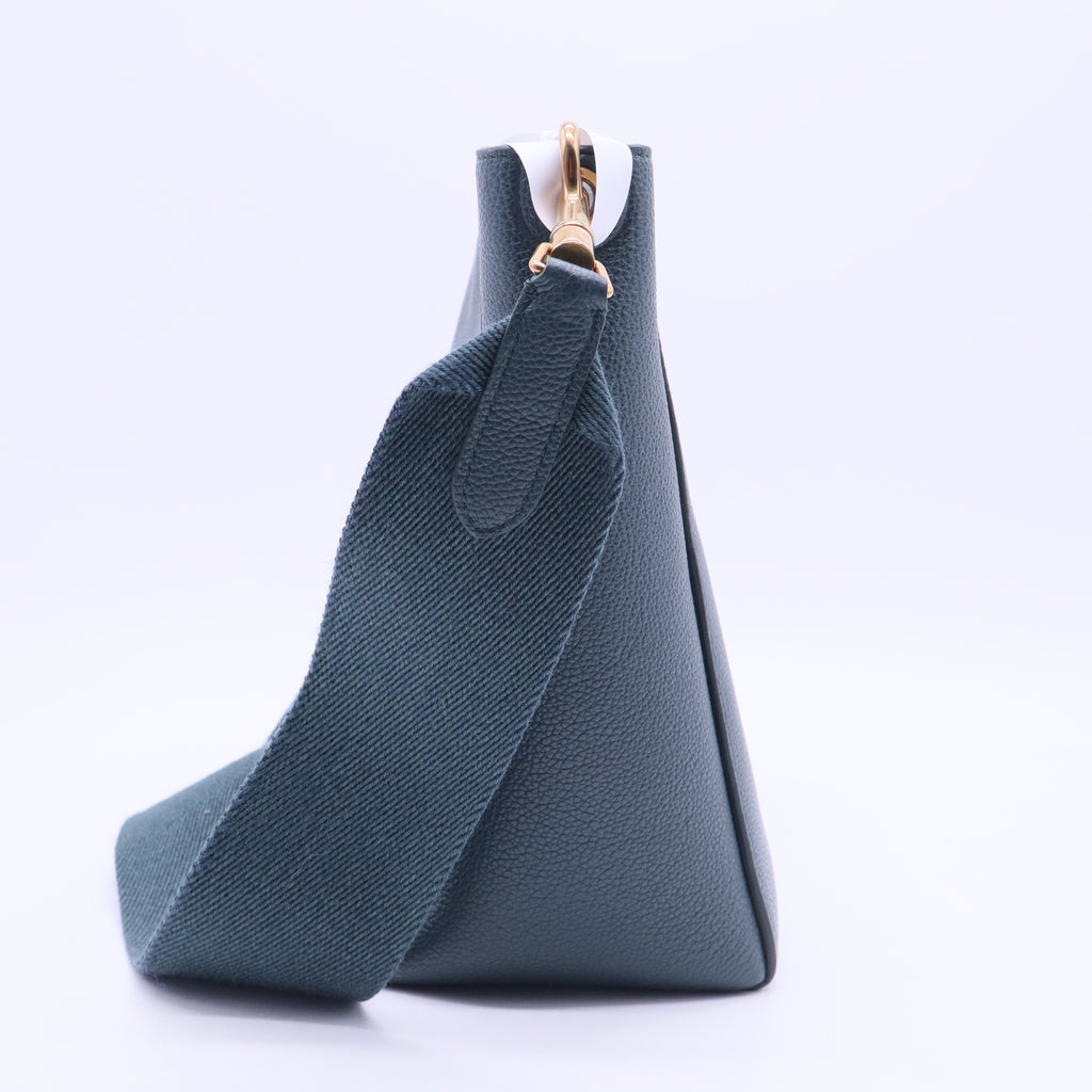 SMALL SANGLE BUCKET BAG CALFSKIN DARK GREEN B20110