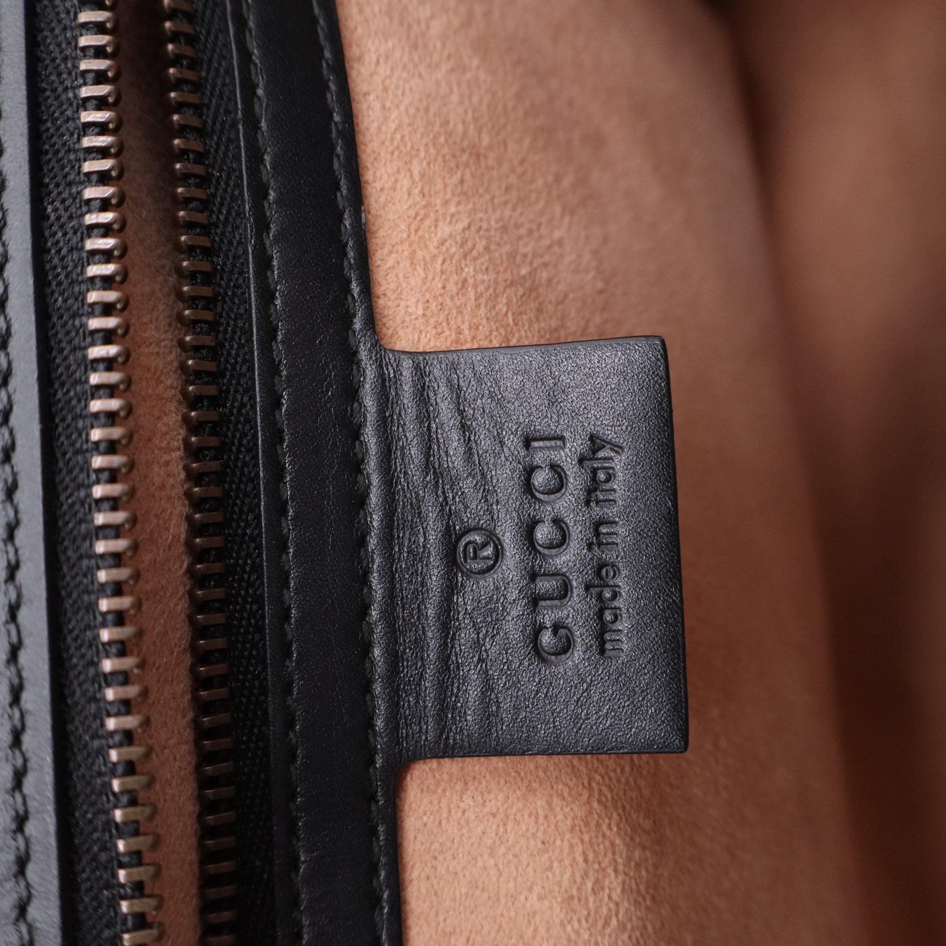 Calfskin Snakeskin GG Supreme Monogram Medium Osiride Top Handle Bag Black