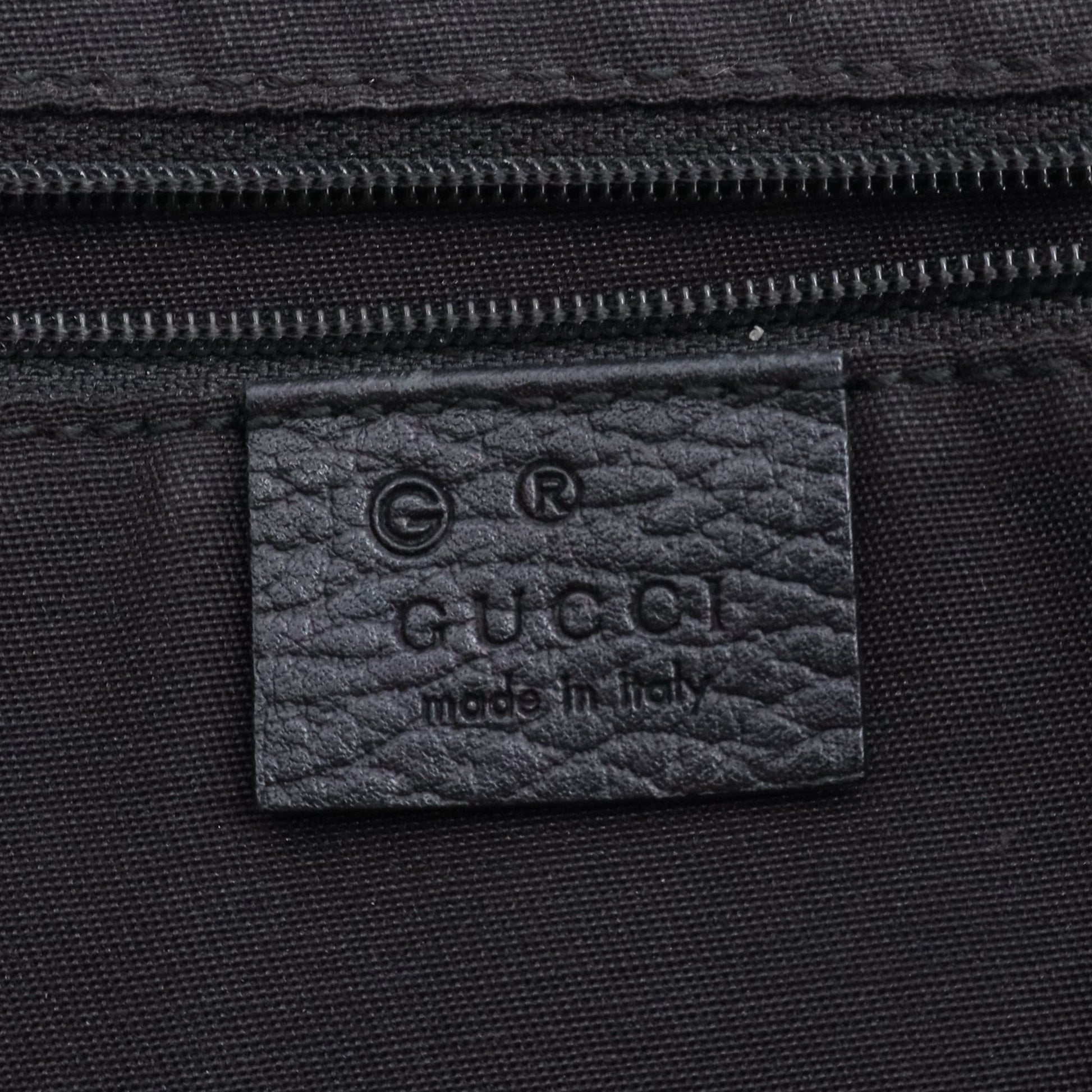 Guccissima Medium Pelham Shoulder Bag Black twins