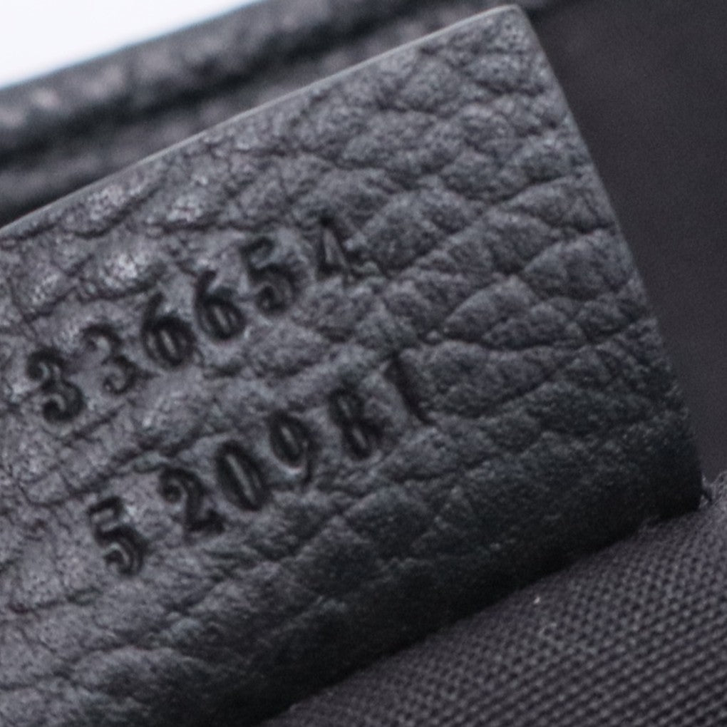 Guccissima Medium Pelham Shoulder Bag Black twins