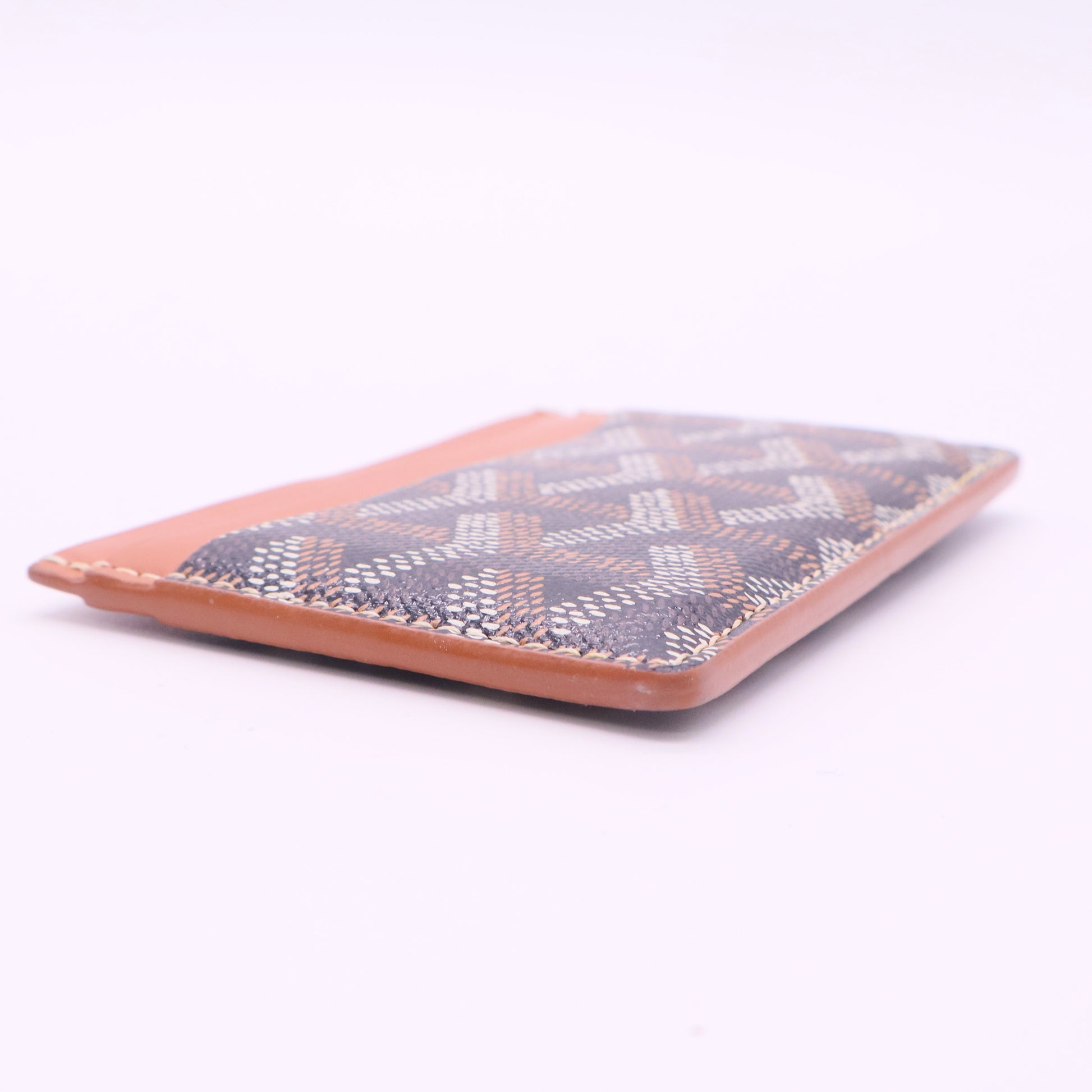 Goyardine Saint Sulpice Card Holder Black Gold twins