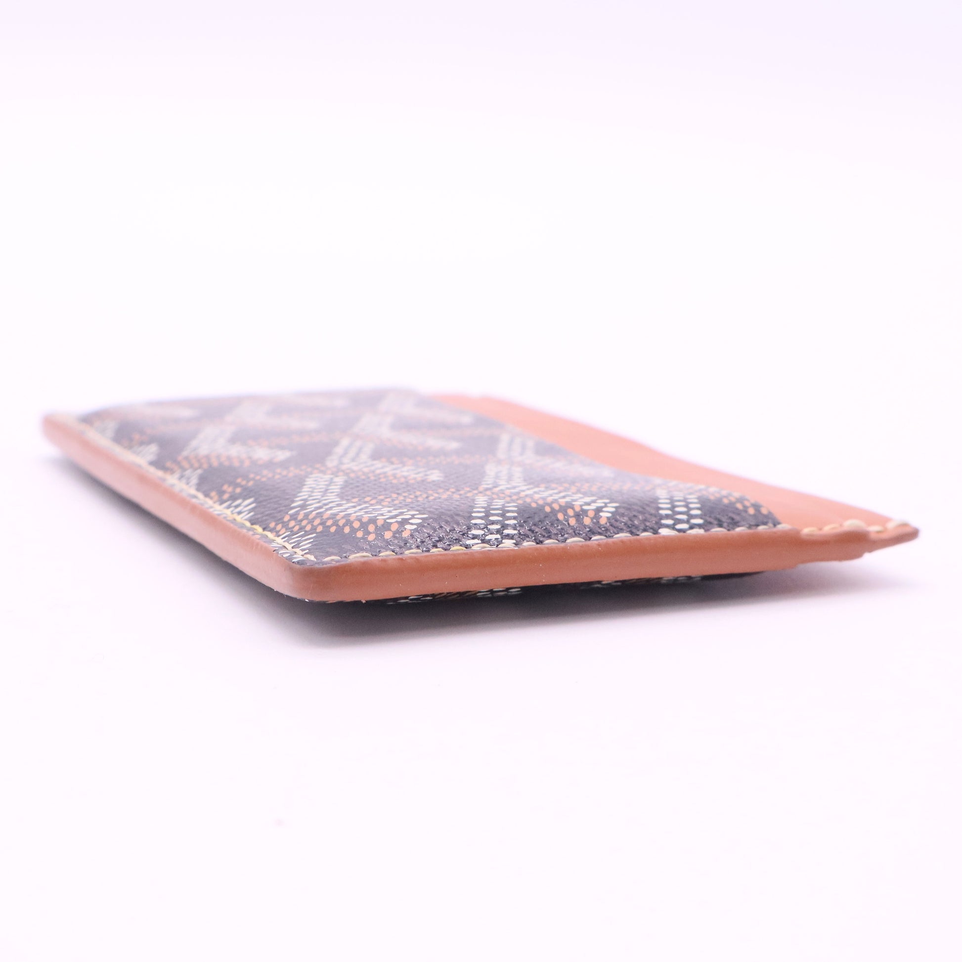 Goyardine Saint Sulpice Card Holder Black Gold twins