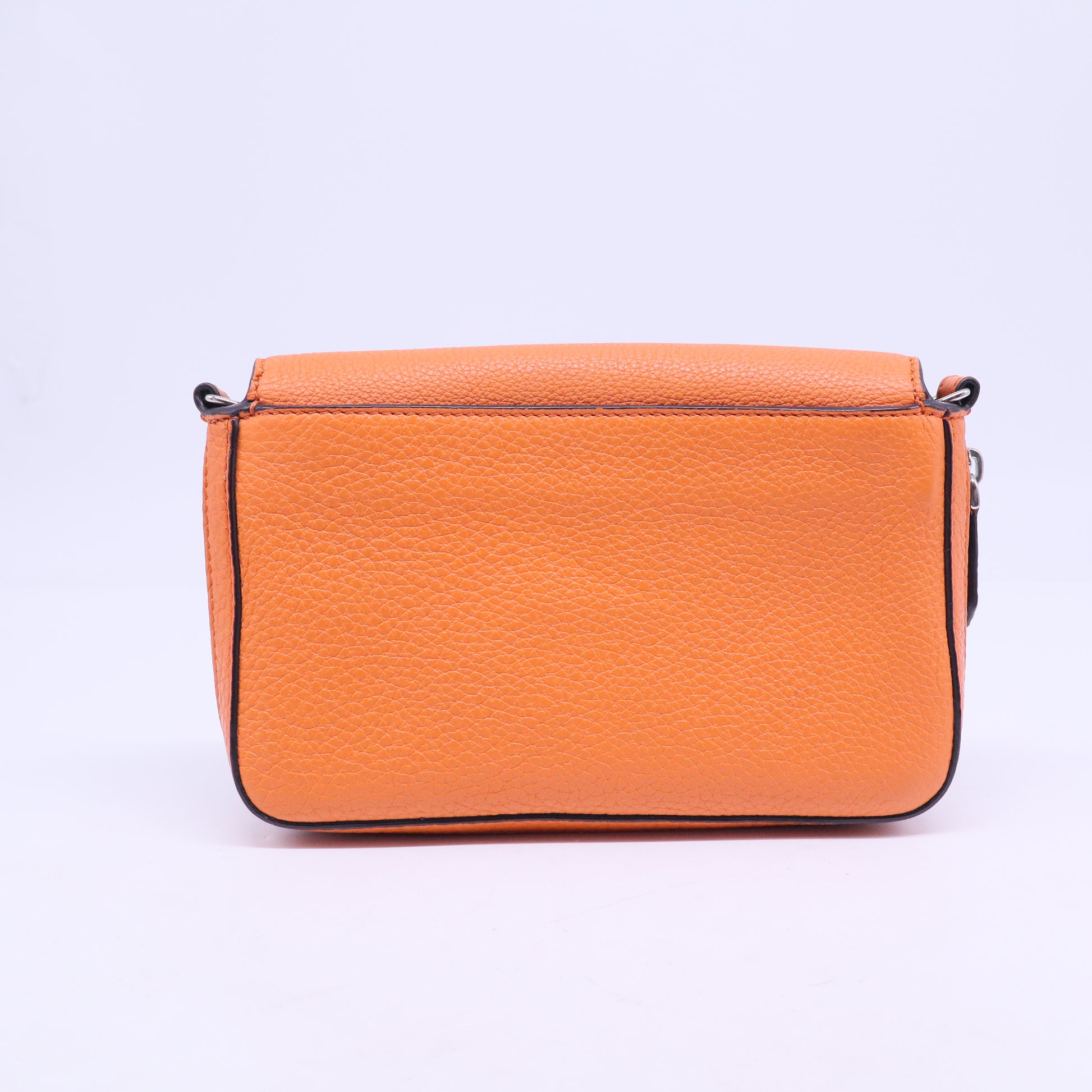 Selleria Pebbled Leather Flap Crossbody Bag  B20960