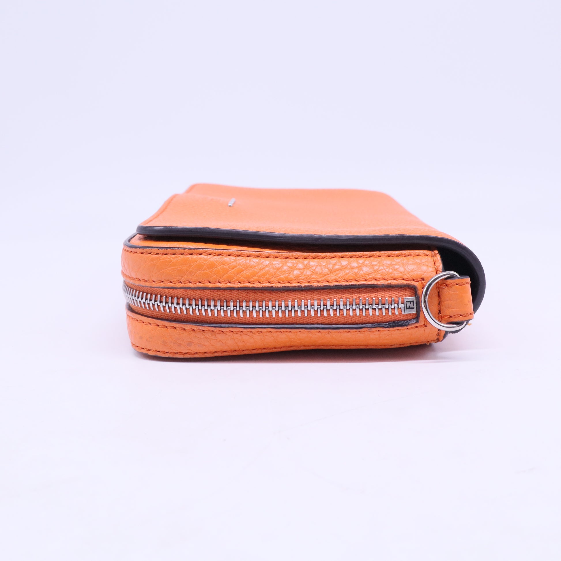 Selleria Pebbled Leather Flap Crossbody Bag  B20960