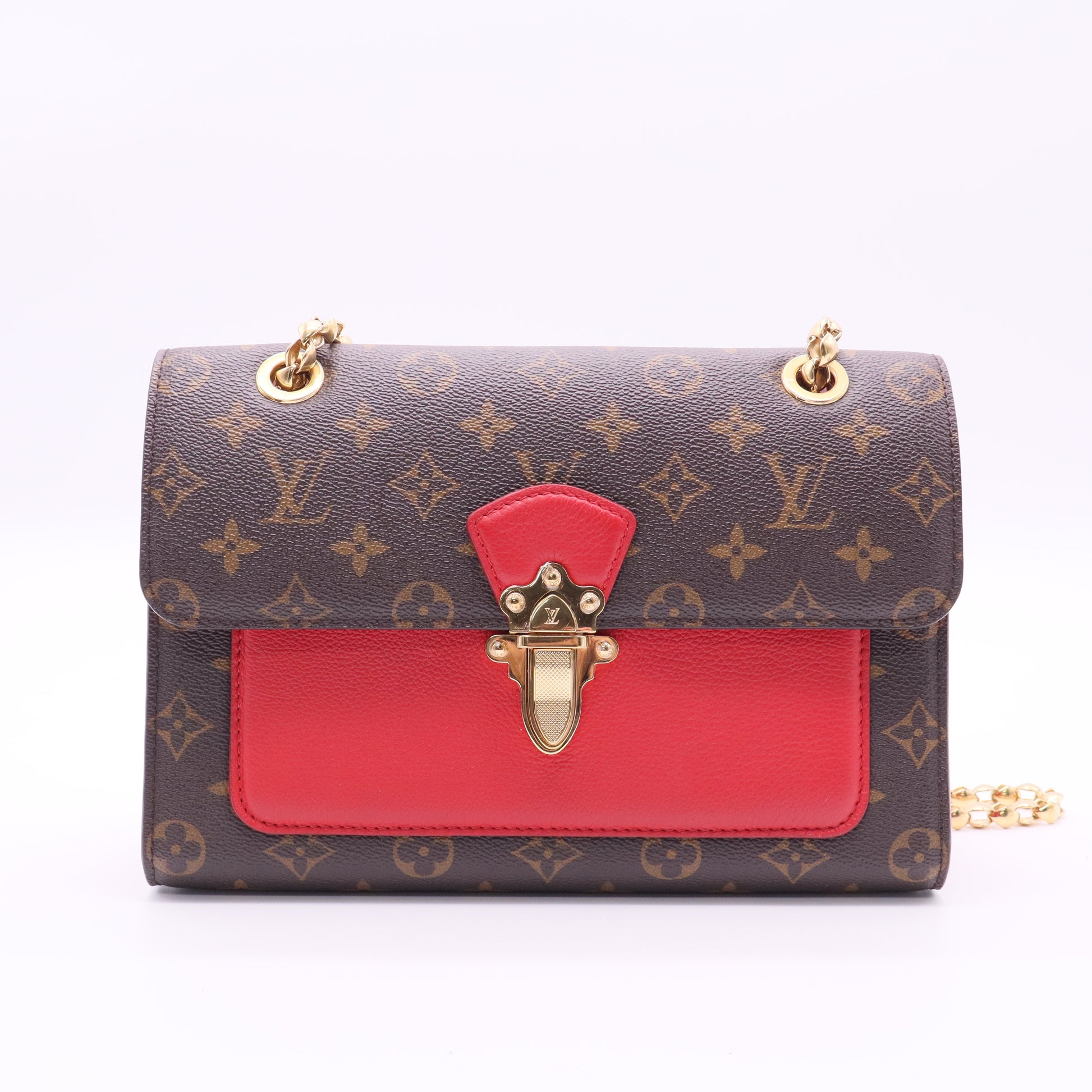 Louis Vuitton  Victoire Handbag Monogram Canvas and Leather shoulder bag twins