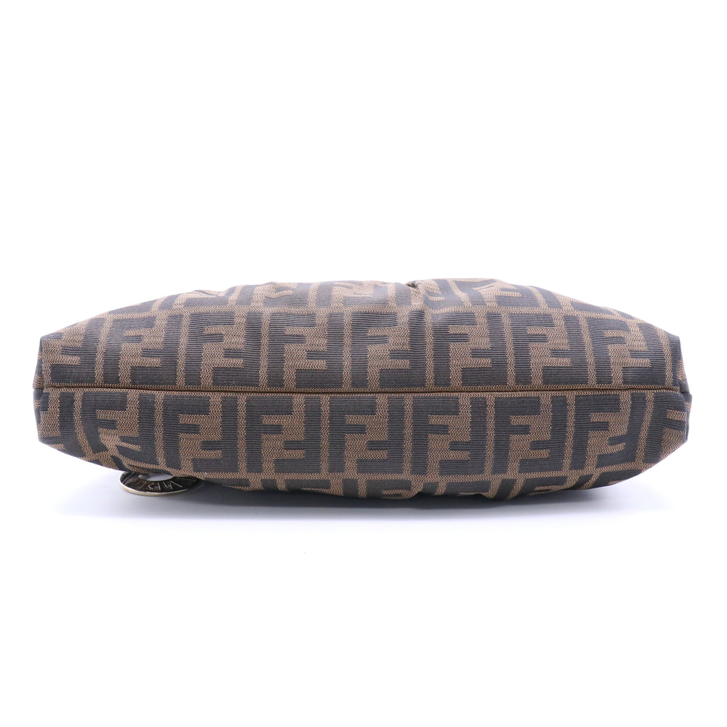 Fendi Tobacco Zucca Canvas Chef Shoulder Bag twins