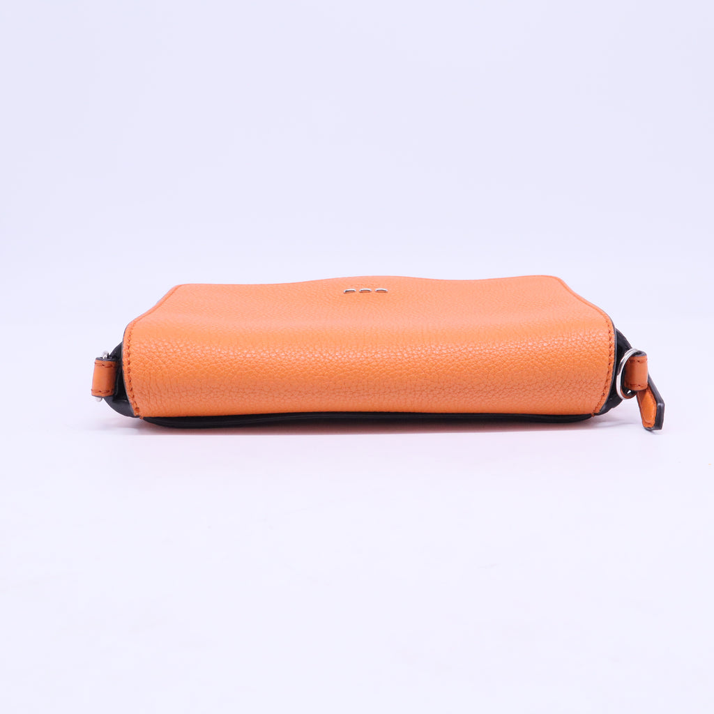 Selleria Pebbled Leather Flap Crossbody Bag  B20960