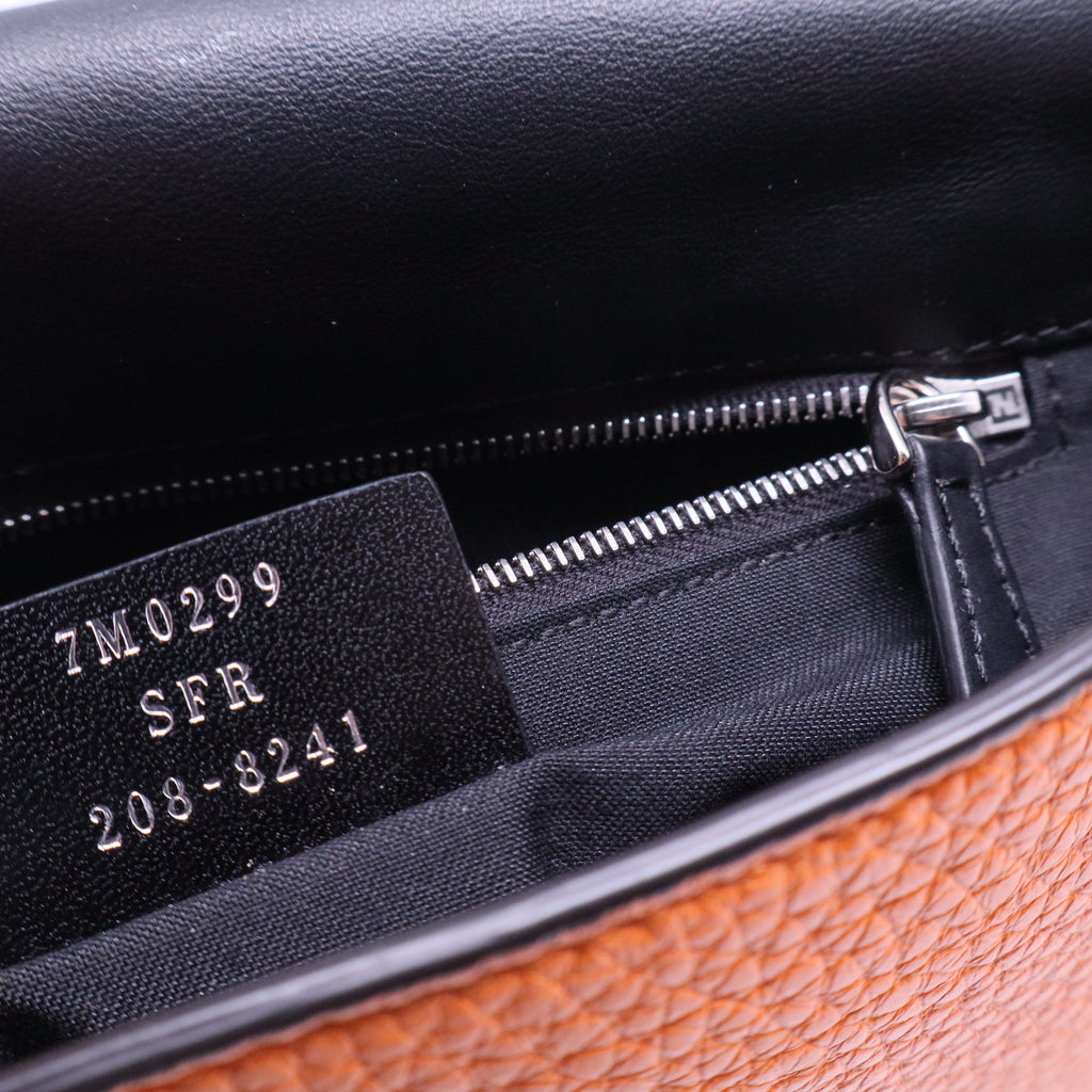 Selleria Pebbled Leather Flap Crossbody Bag  B20960