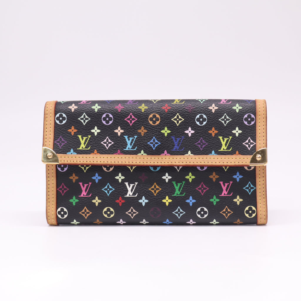 Monogram Multicolor Porte Tresor International Wallet Black W22539