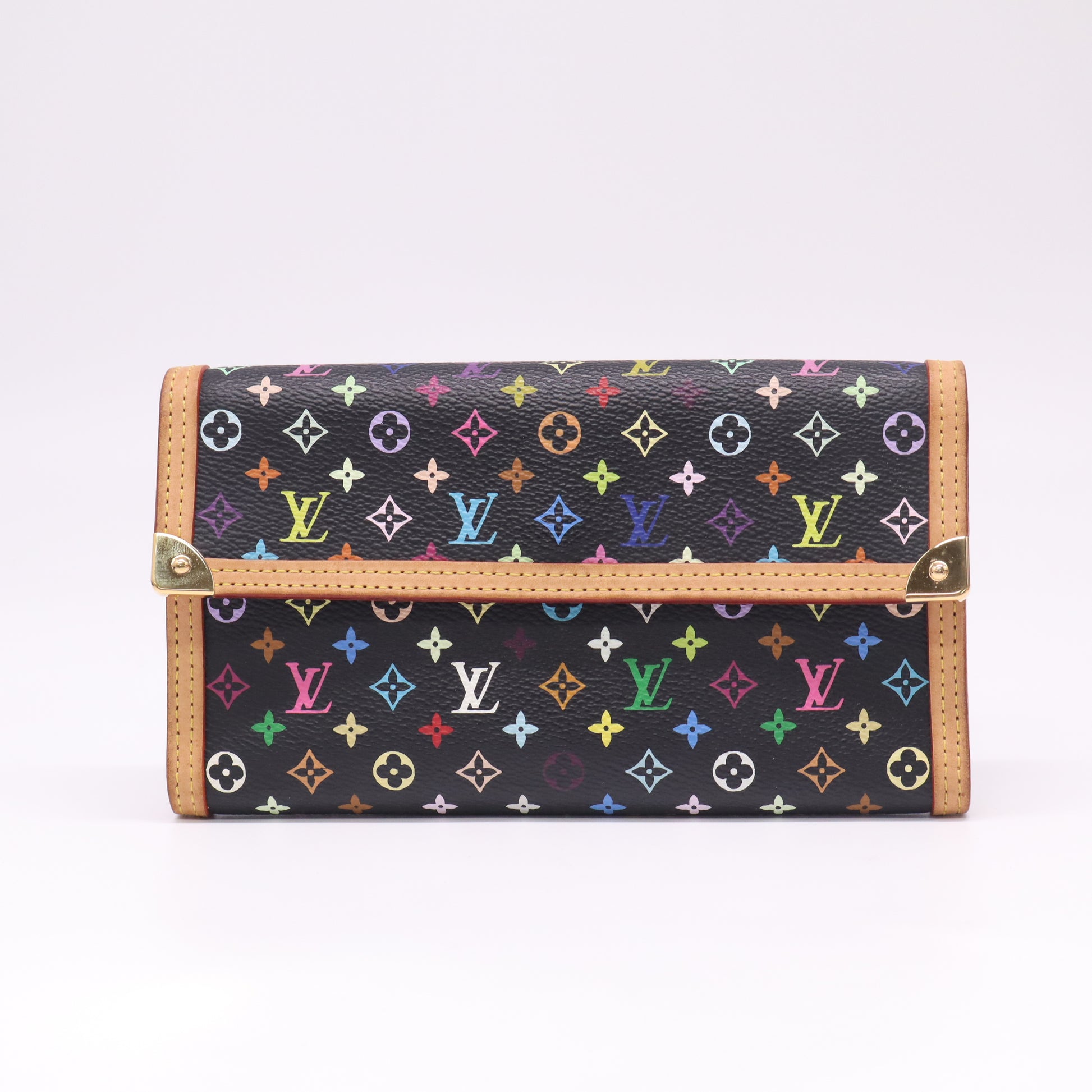 Monogram Multicolor Porte Tresor International Wallet Black W22539