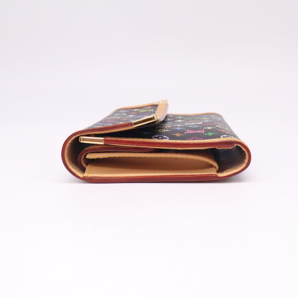 Monogram Multicolor Porte Tresor International Wallet Black W22539