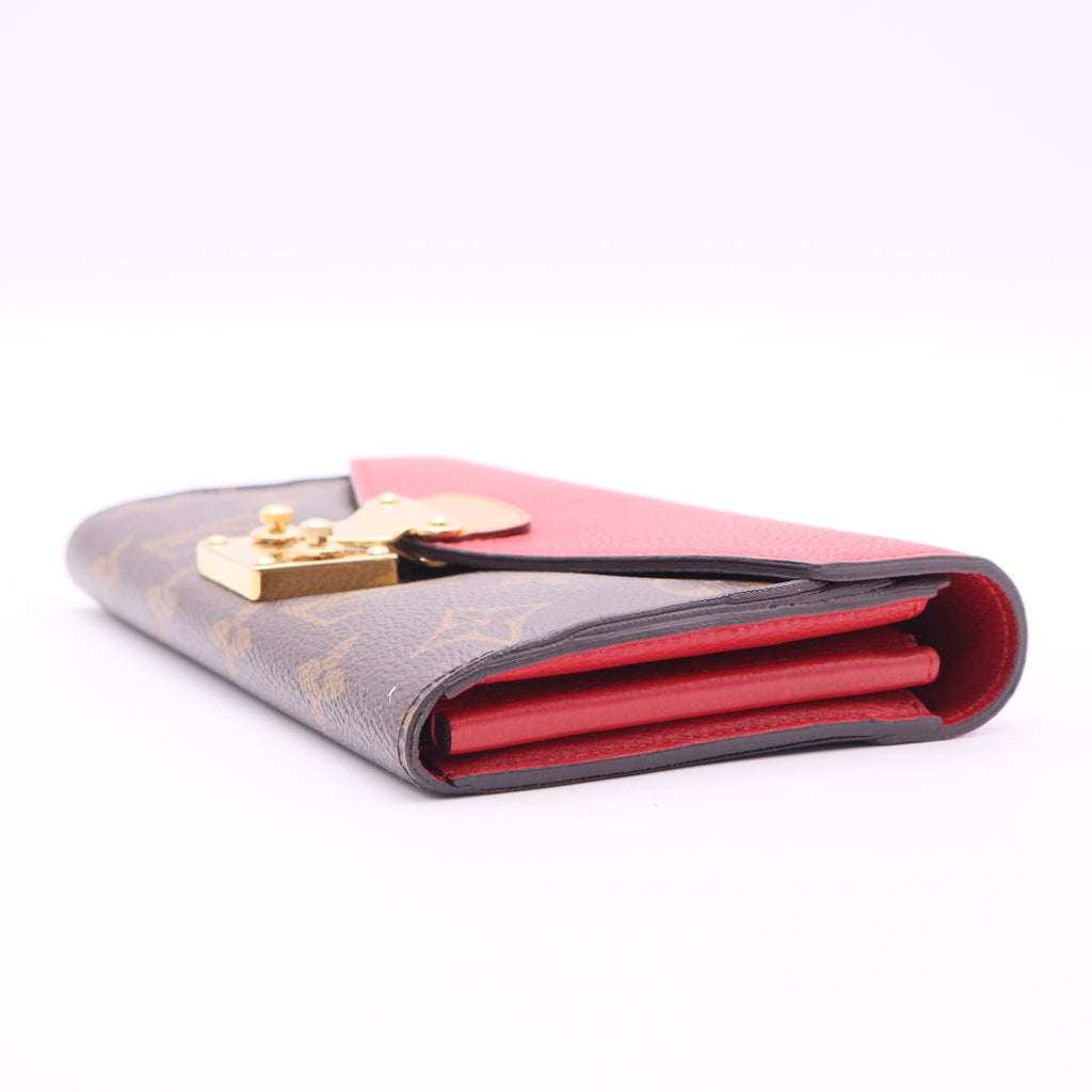 Louis Vuitton Monogram Red Top Flap Wallet twins
