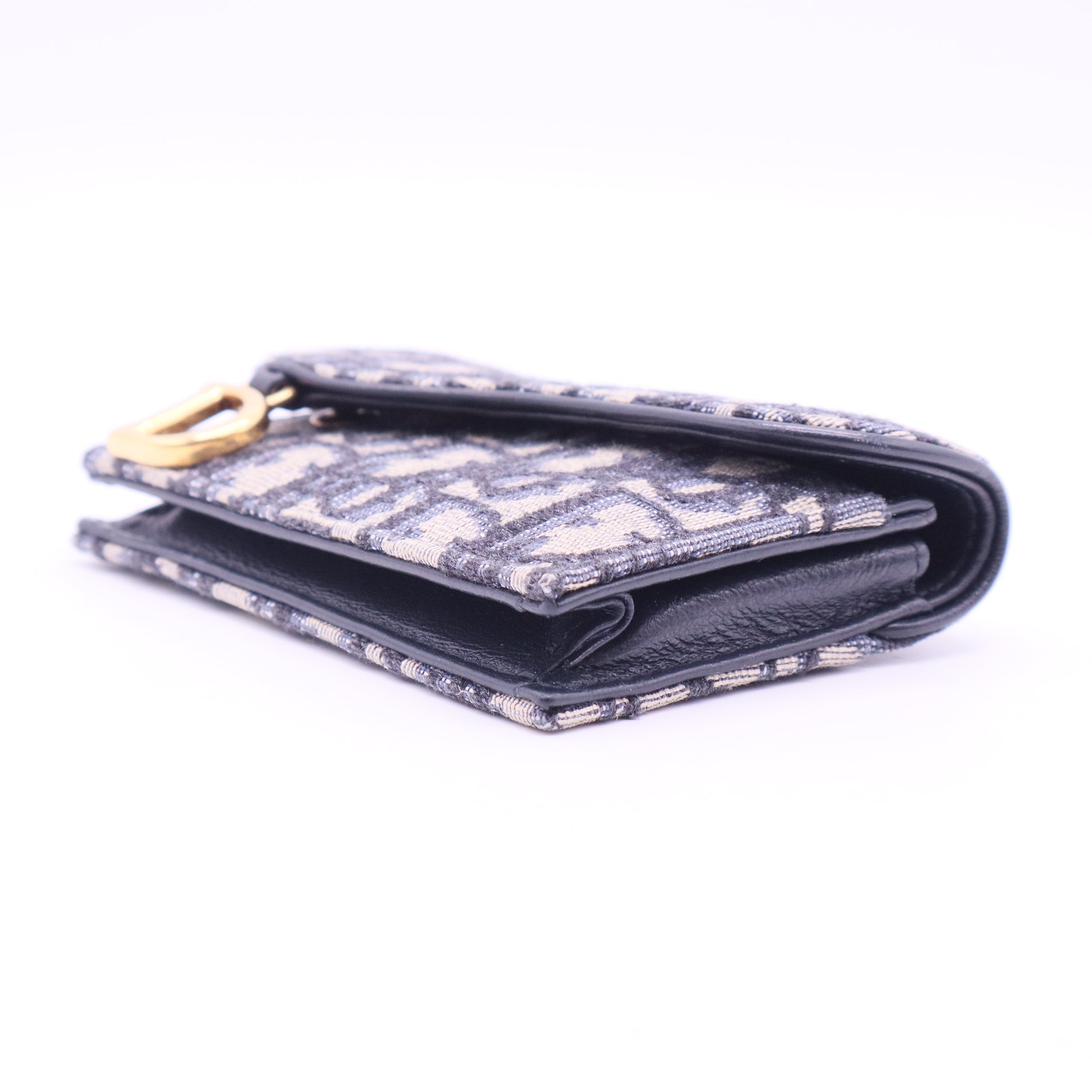 Oblique Monogram Saddle Flip Card Holder
