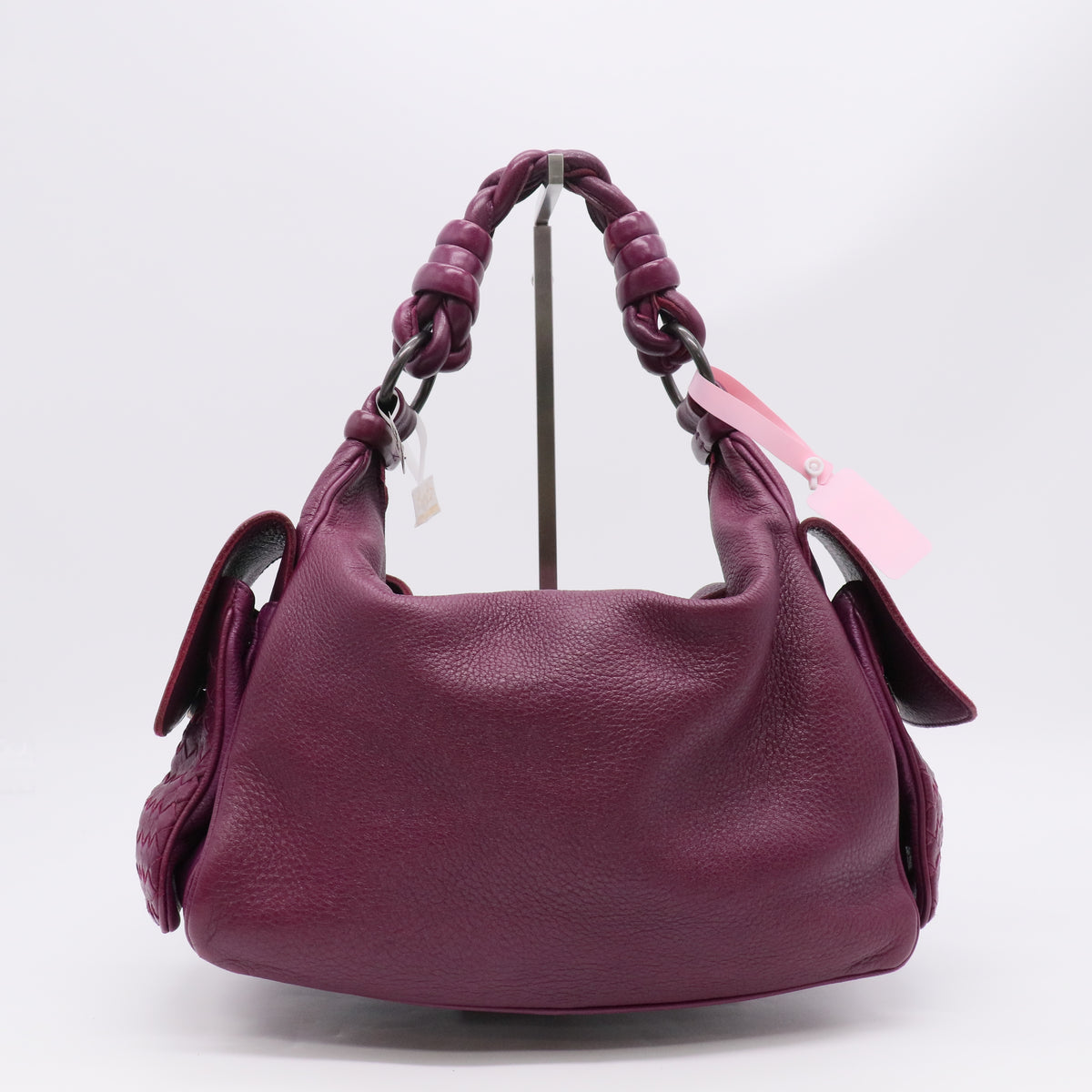 Intrecciato-Trimmed Crocker Bag Twins LDJ6817