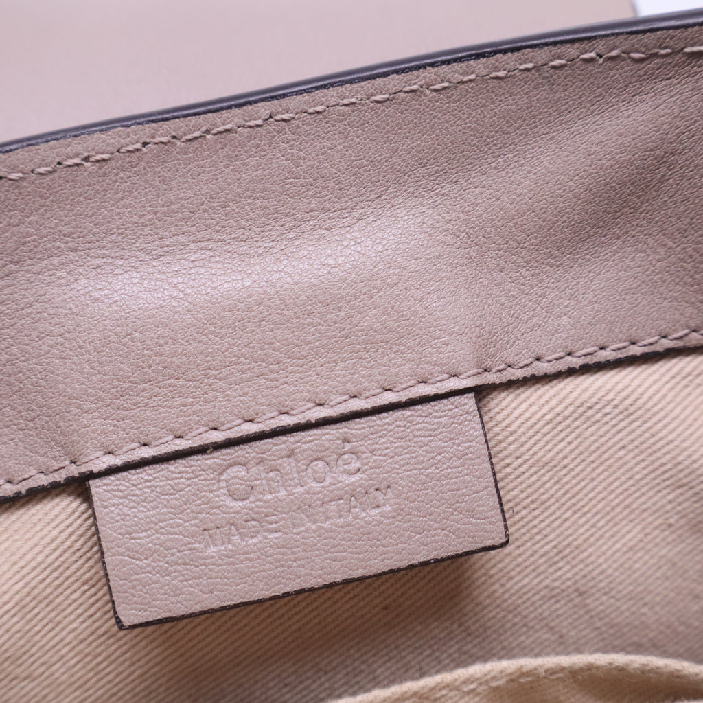 Suede Calfskin Mini Faye Backpack Motty Grey B20975