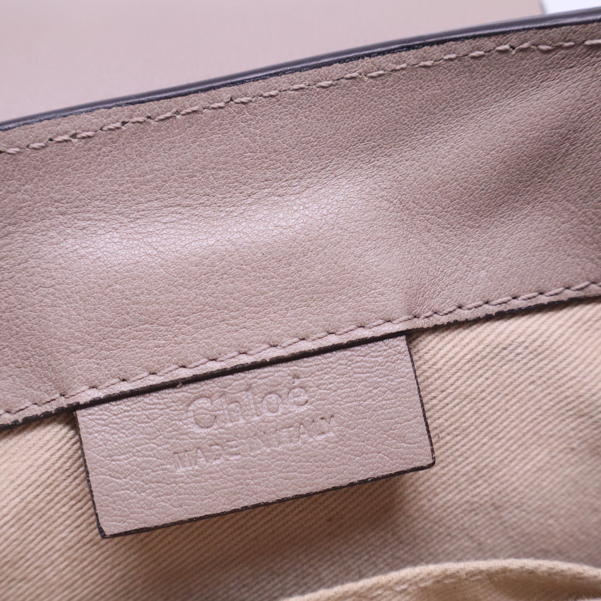 Suede Calfskin Mini Faye Backpack Motty Grey B20975