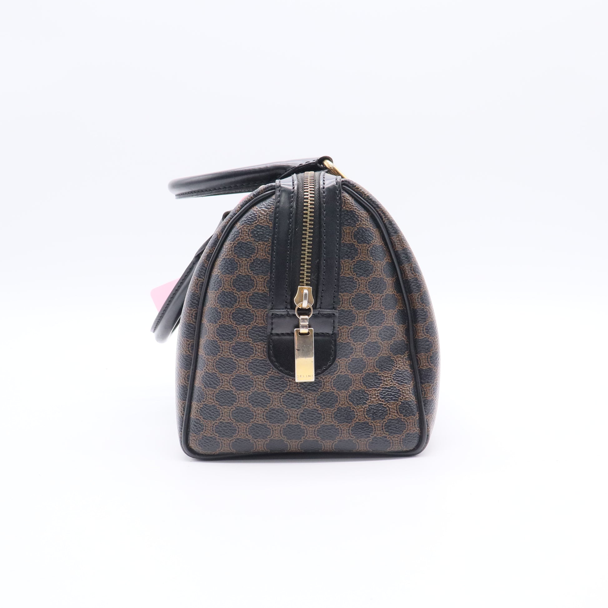 Celine Boston Bag Handbag Black Macadam Black Macadam Pattern TwinsLDJ2708