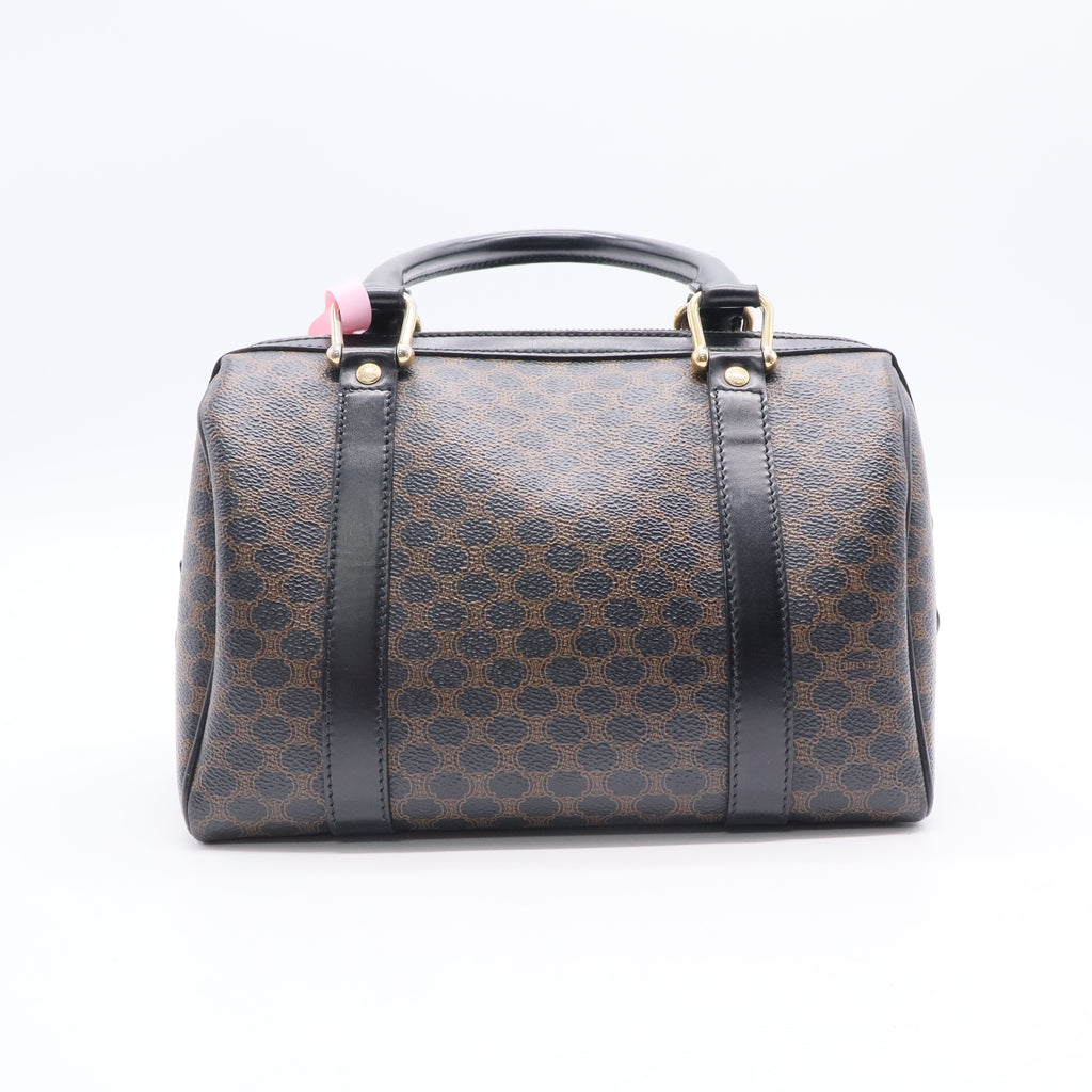 Celine Boston Bag Handbag Black Macadam Black Macadam Pattern TwinsLDJ2708