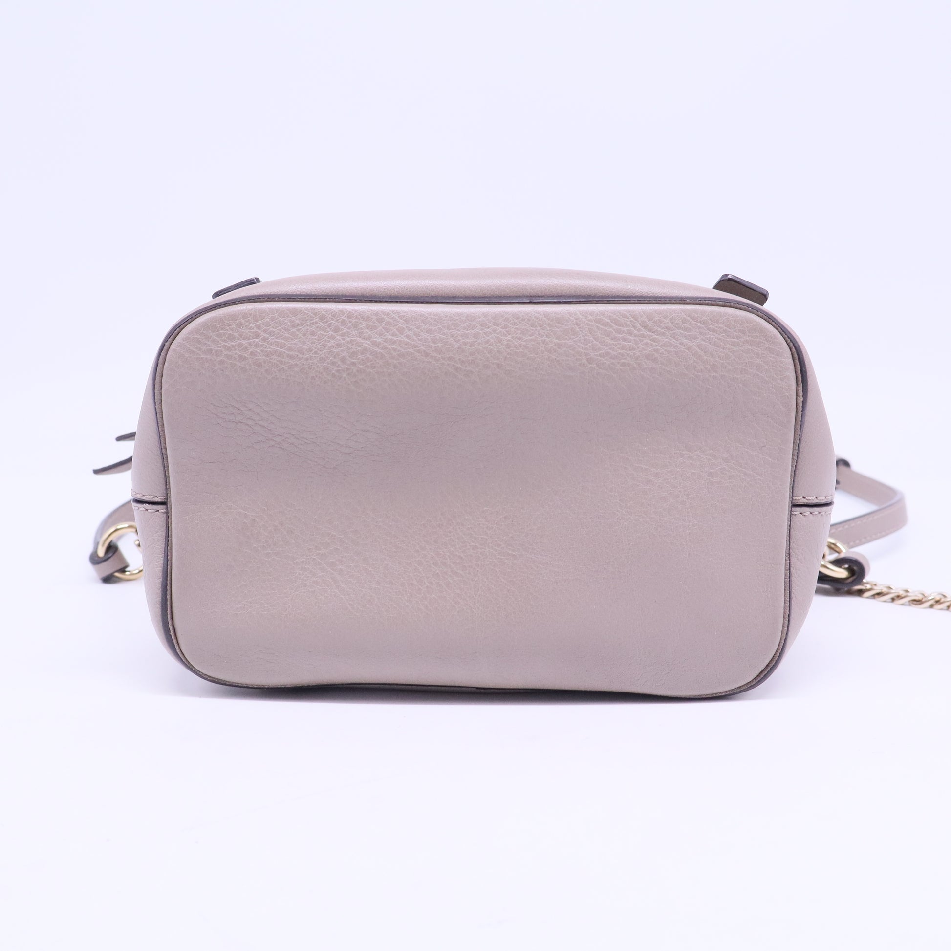 Suede Calfskin Mini Faye Backpack Motty Grey B20975