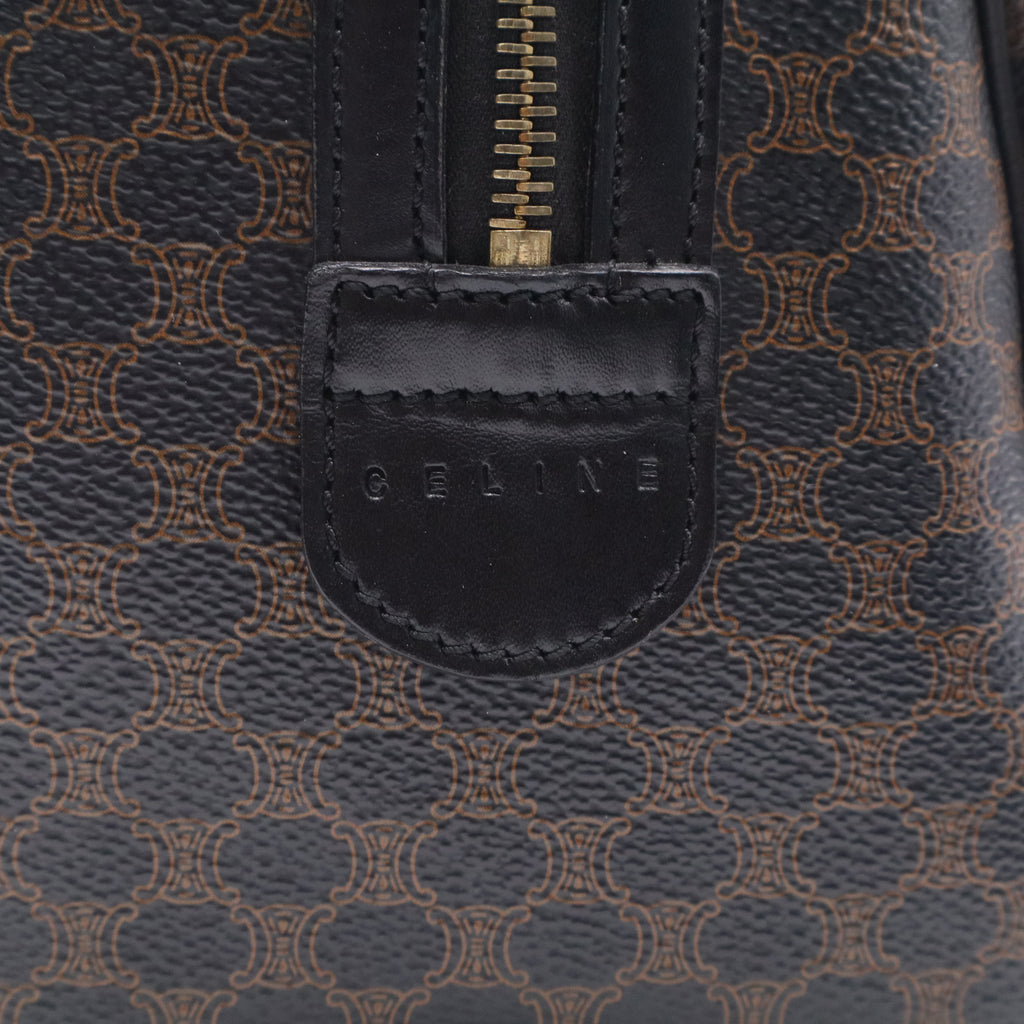 Celine Boston Bag Handbag Black Macadam Black Macadam Pattern TwinsLDJ2708