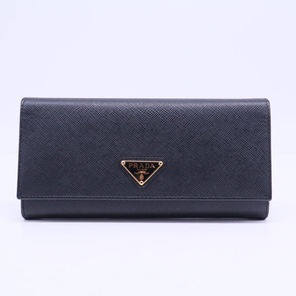 Envelope Flap Leather Slim Wallet