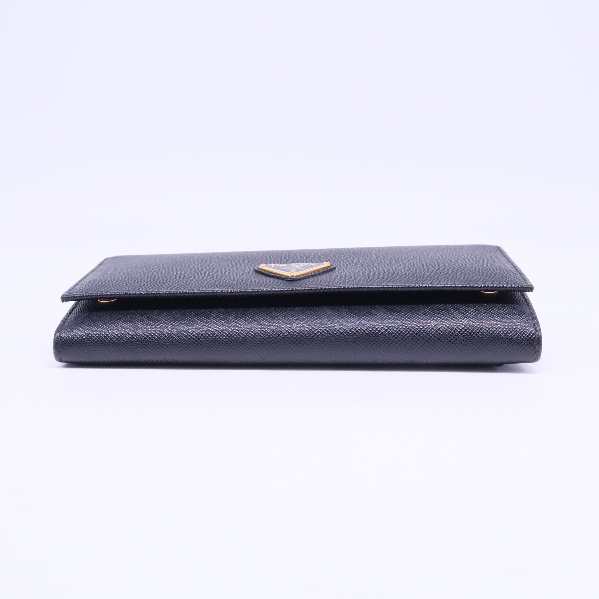 Envelope Flap Leather Slim Wallet
