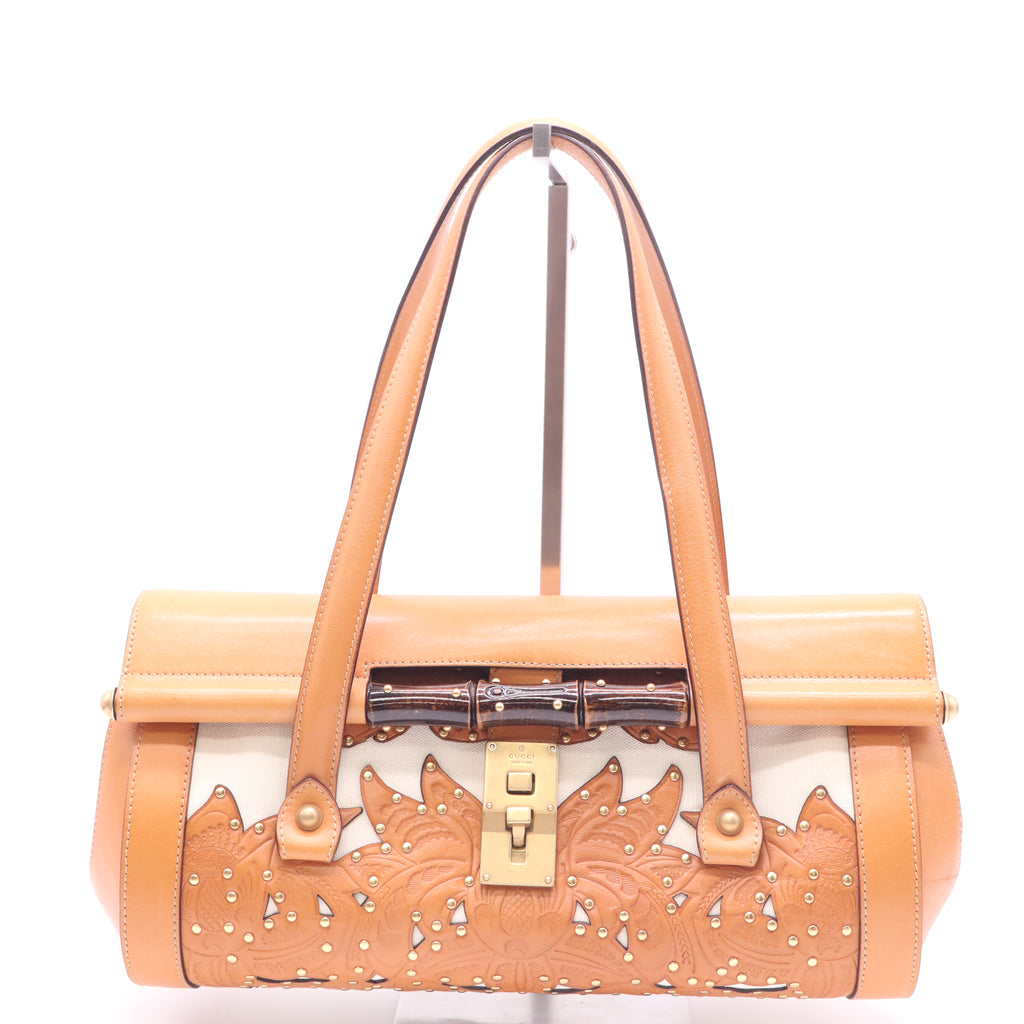 Gucci Bamboo Bullet Shoulder Bag Twins B23292
