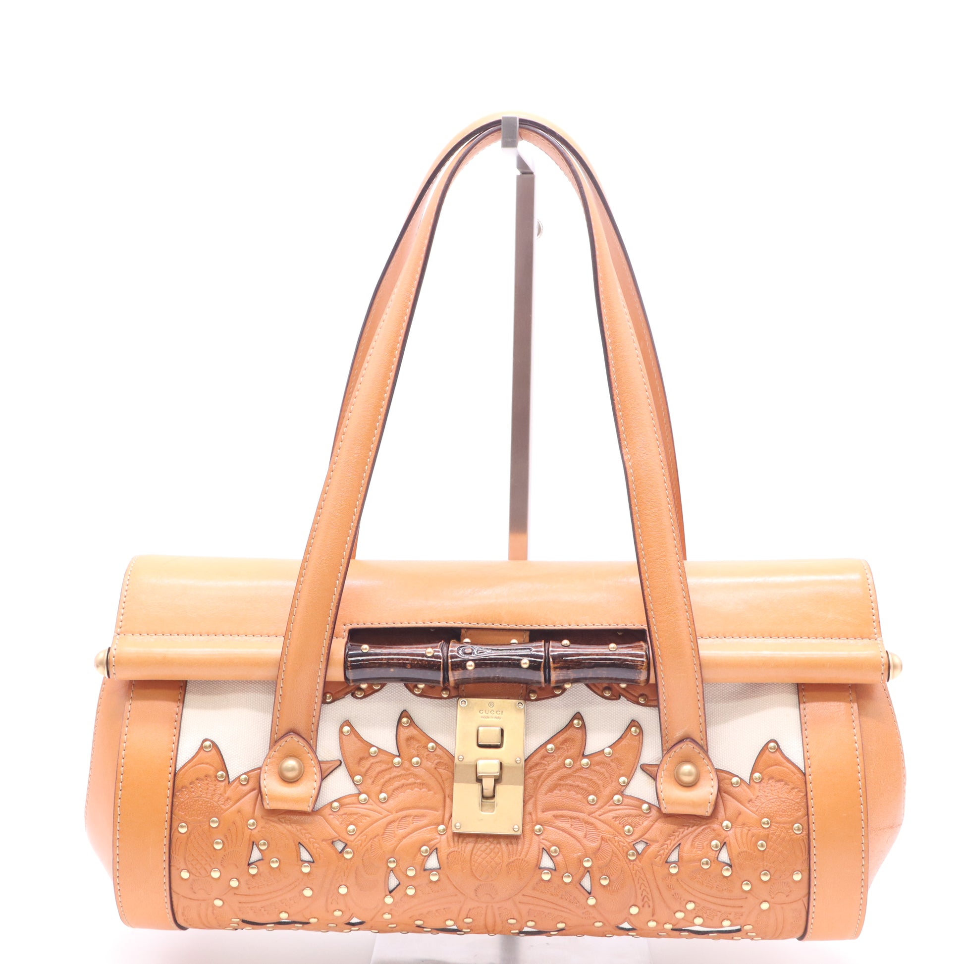 Gucci Bamboo Bullet Shoulder Bag Twins B23292