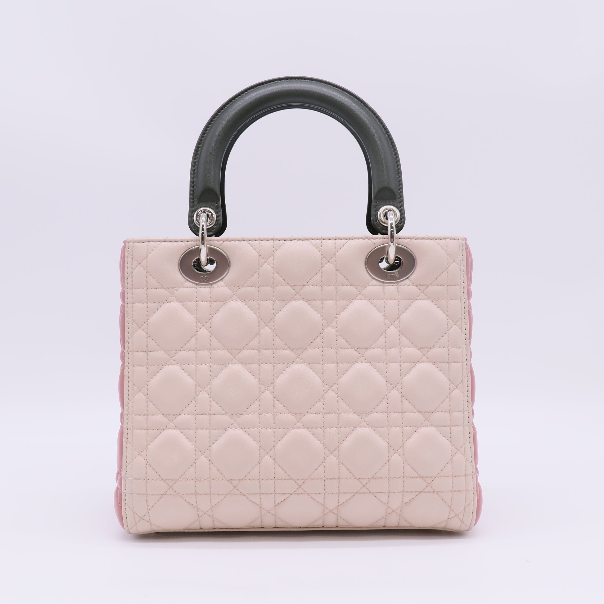 Christian Dior Lambskin Cannage Medium Lady Dior Light Pink B23830