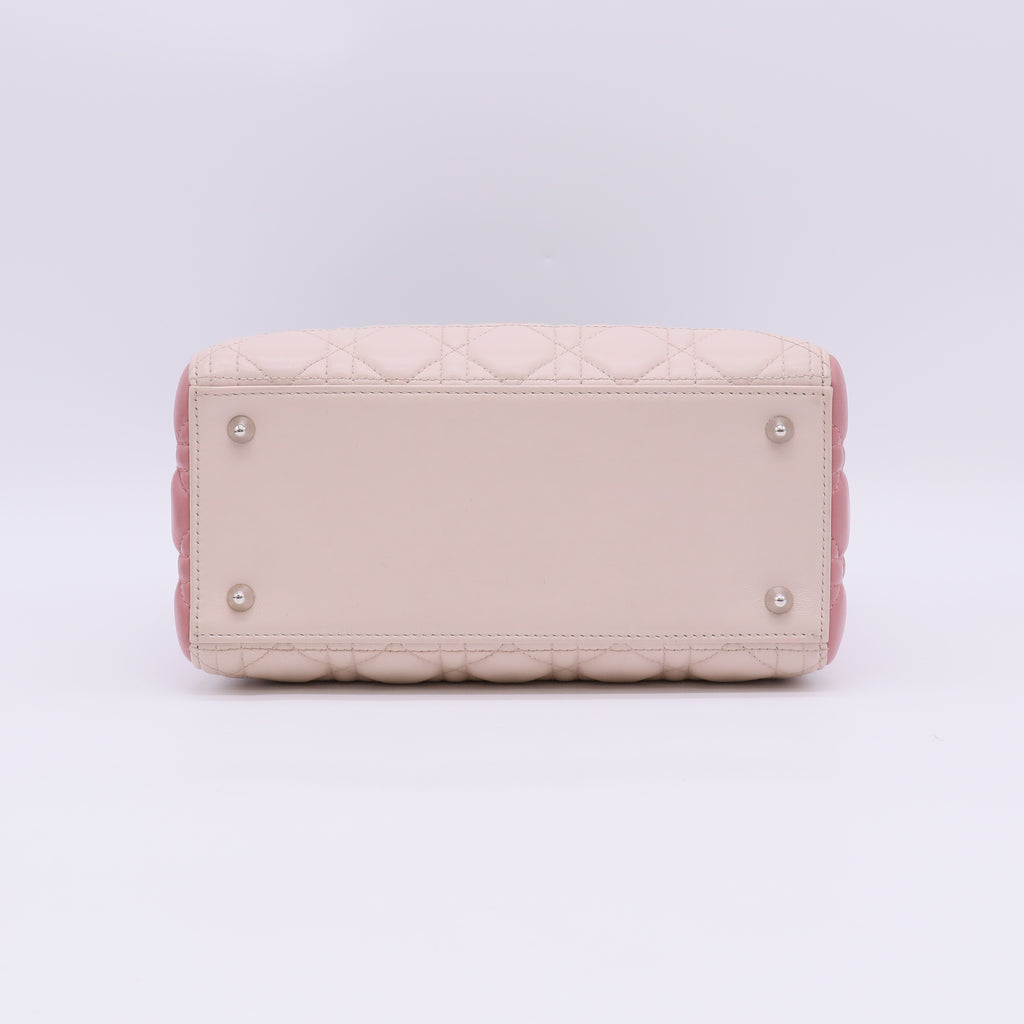 Christian Dior Lambskin Cannage Medium Lady Dior Light Pink B23830