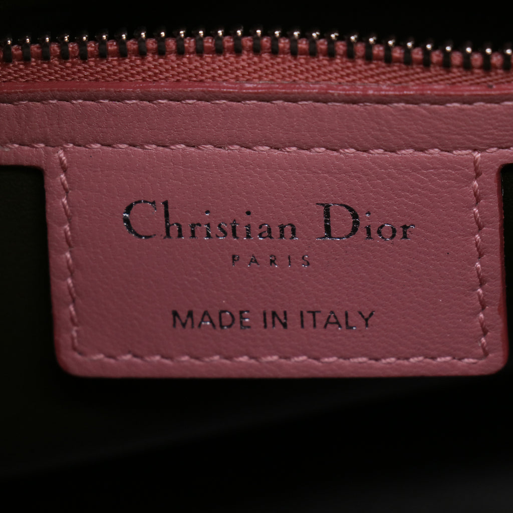 Christian Dior Lambskin Cannage Medium Lady Dior Light Pink B23830