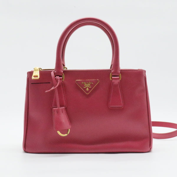 Galleria Double Zip Tote Saffiano Leather Small