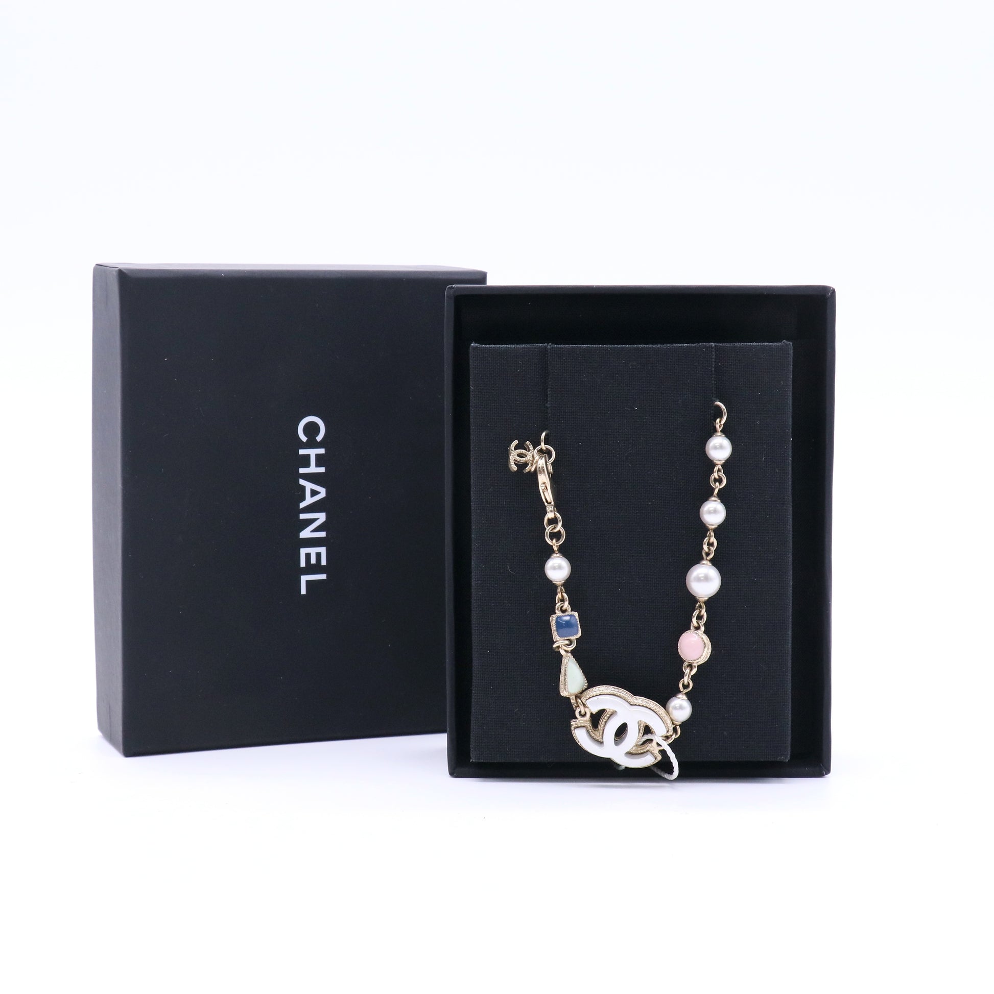 Coco Neige Pearl Heart and CC Charm Bracelet twins