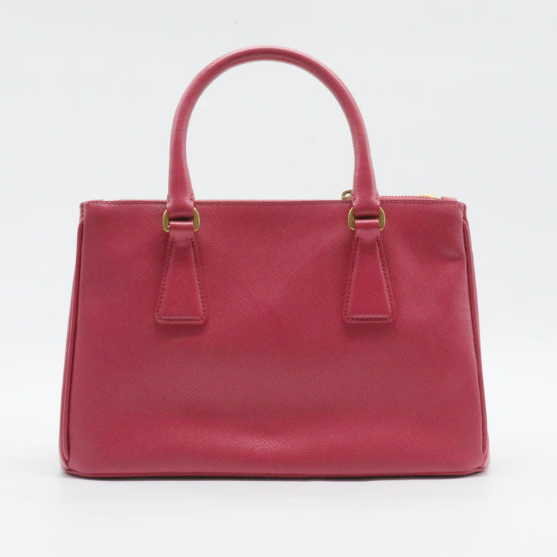 Galleria Double Zip Tote Saffiano Leather Small