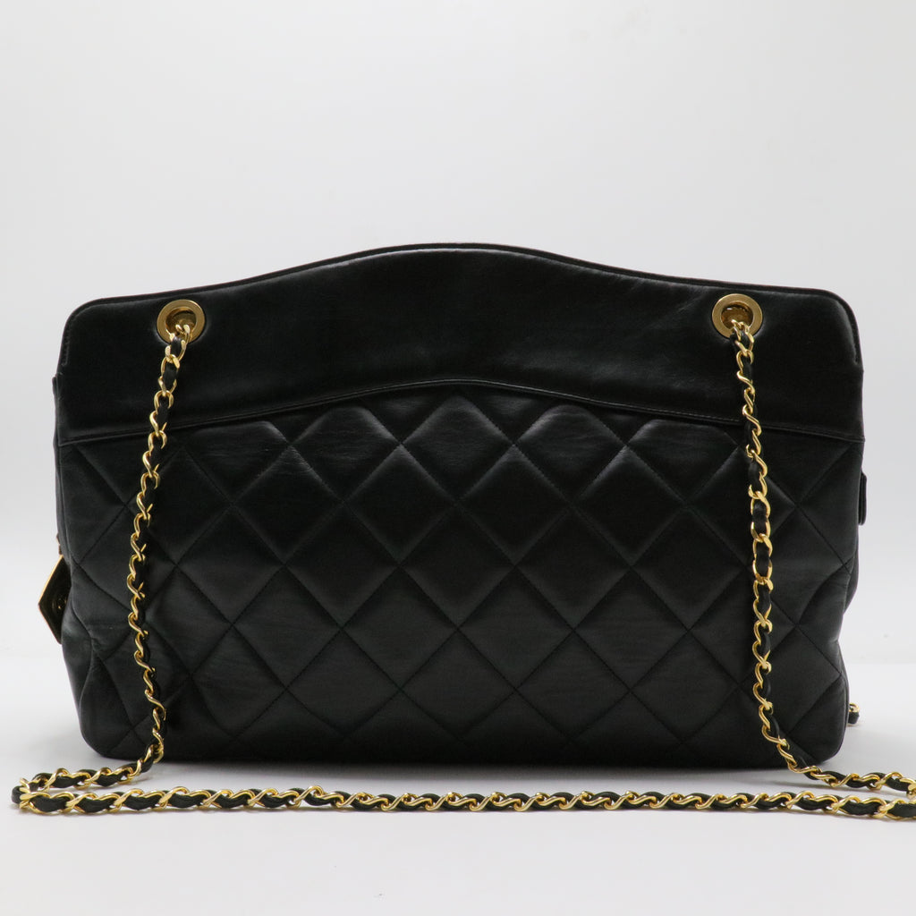 Soft Quilted Lampskin Elegance Tote