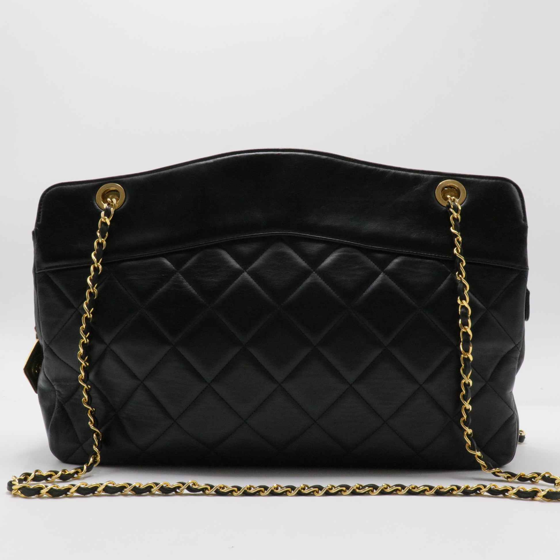 Soft Quilted Lampskin Elegance Tote