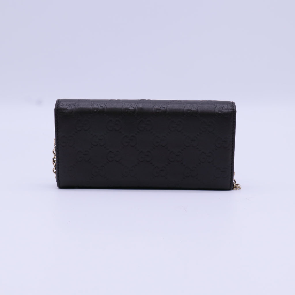 Gucci Guccissima Leather Wallet On Chain W21340