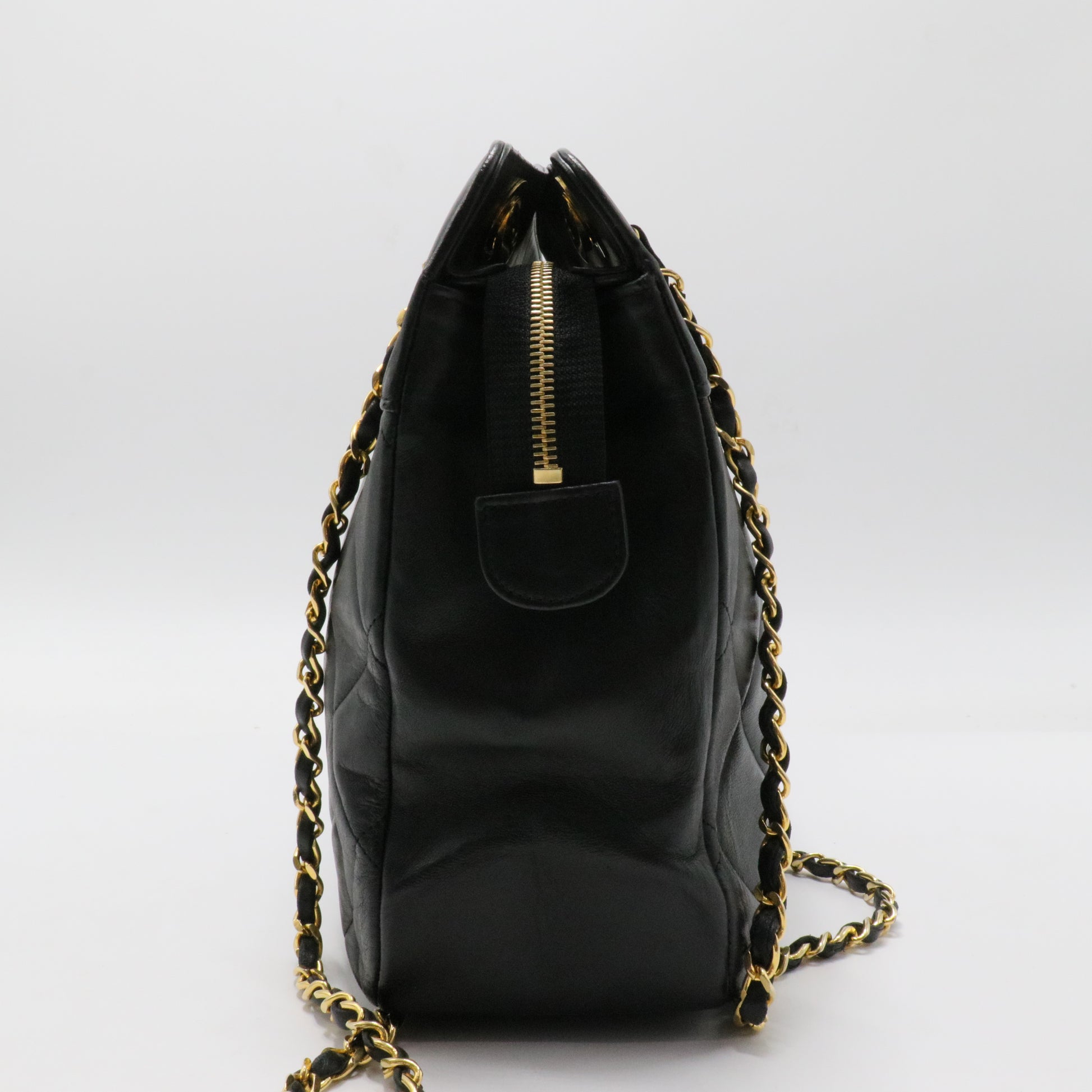 Soft Quilted Lampskin Elegance Tote