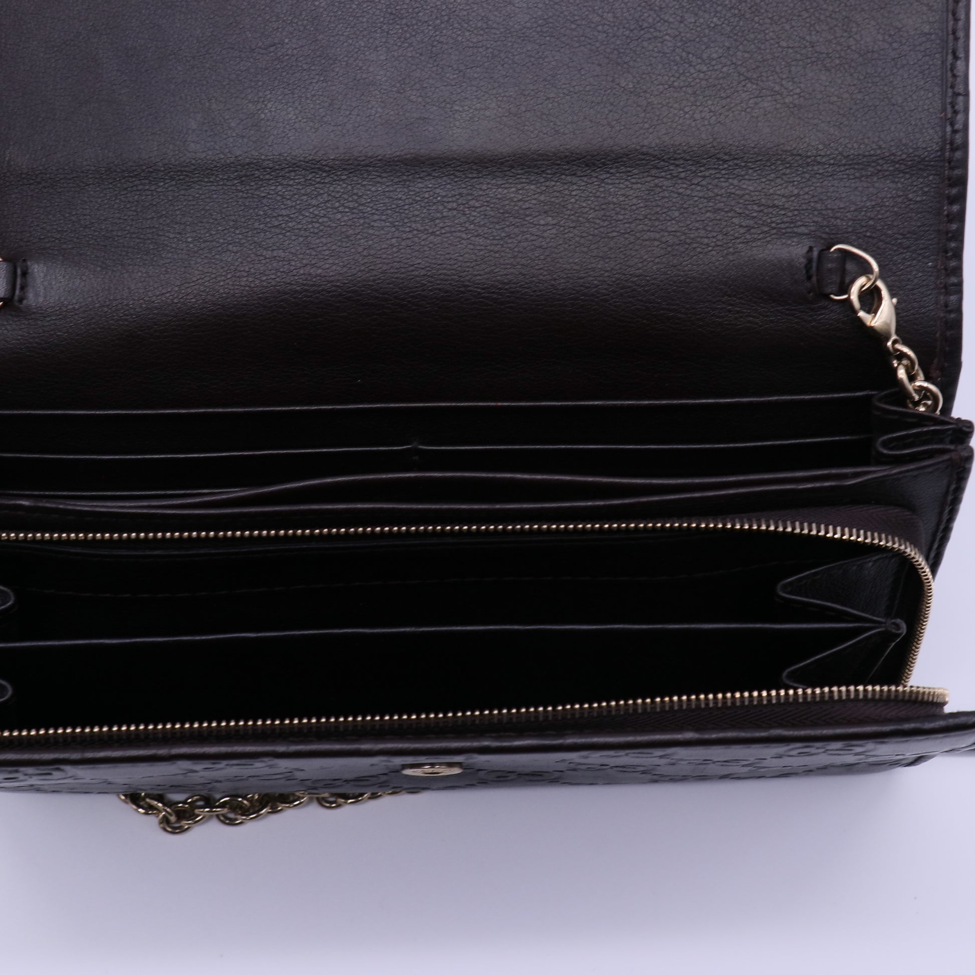 Gucci Guccissima Leather Wallet On Chain W21340