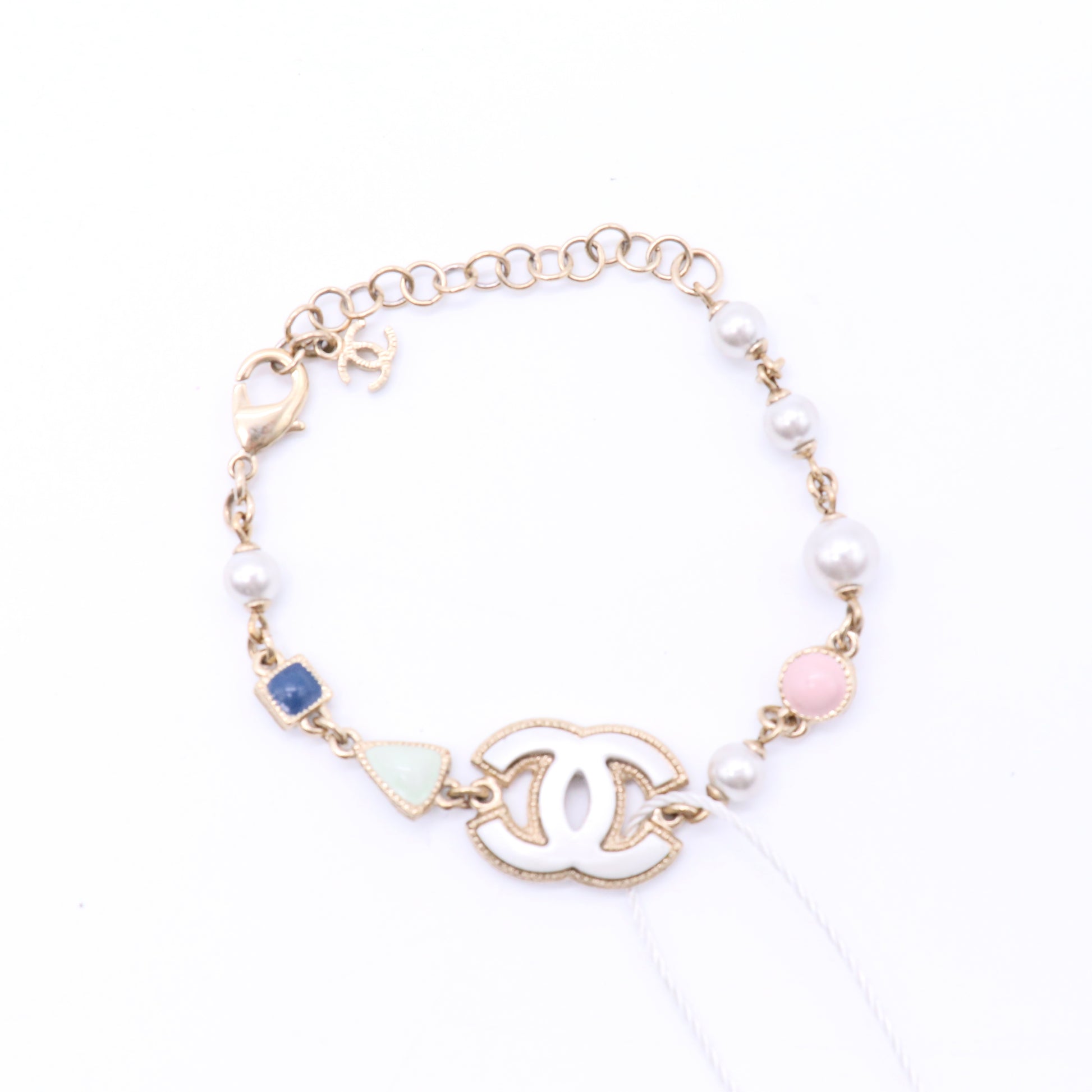 Coco Neige Pearl Heart and CC Charm Bracelet twins