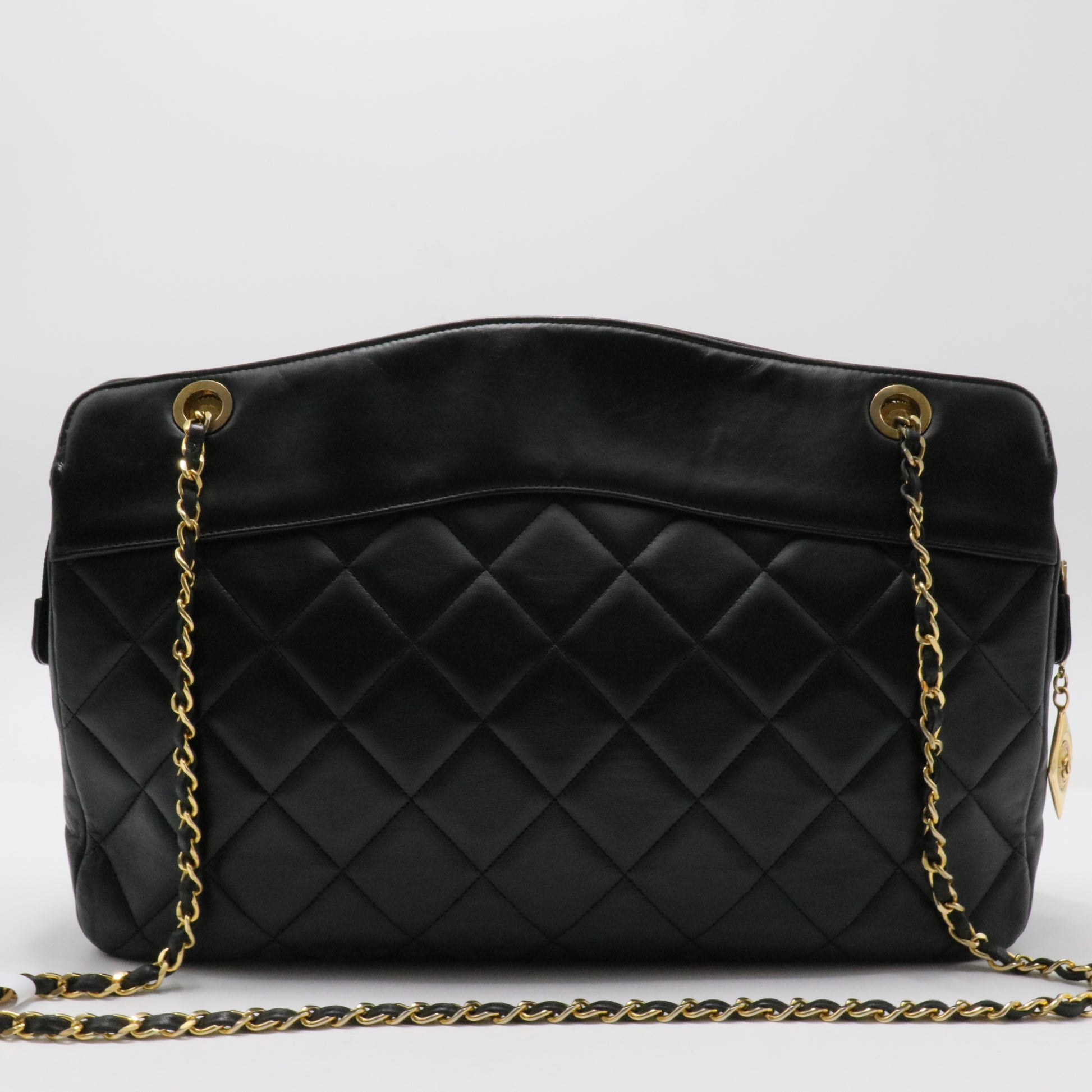 Soft Quilted Lampskin Elegance Tote