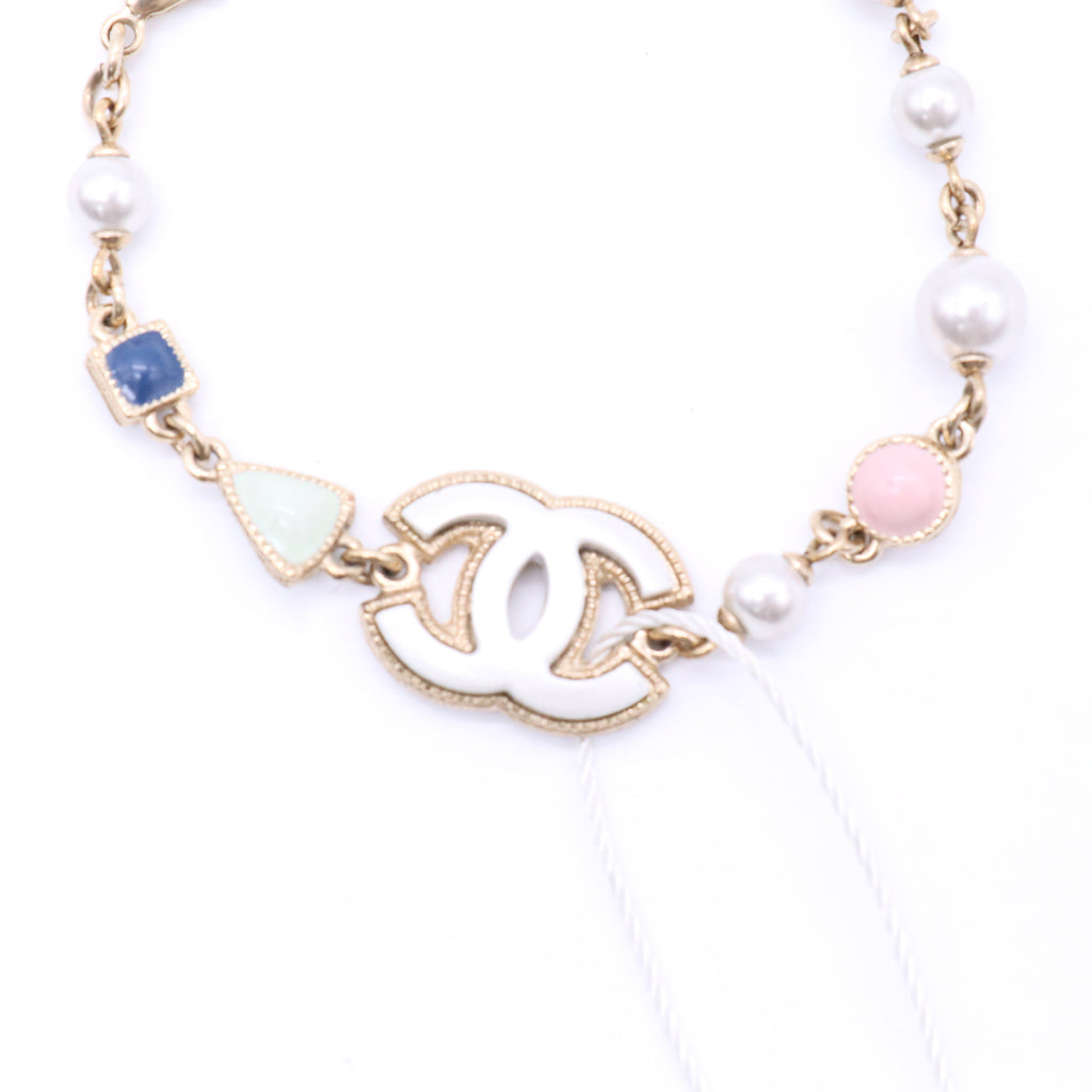 Coco Neige Pearl Heart and CC Charm Bracelet twins