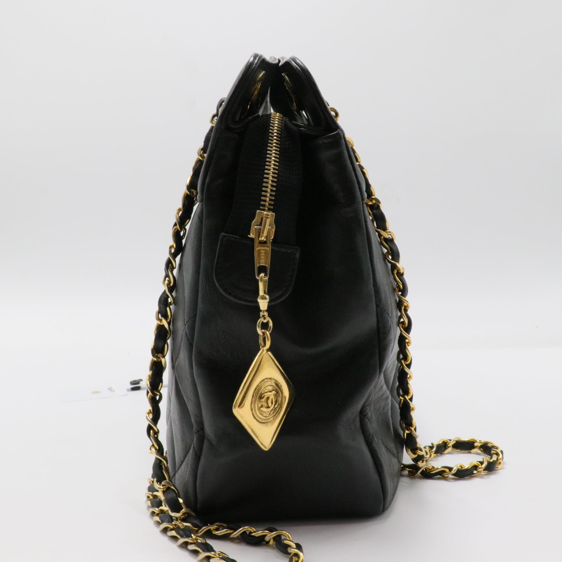 Soft Quilted Lampskin Elegance Tote