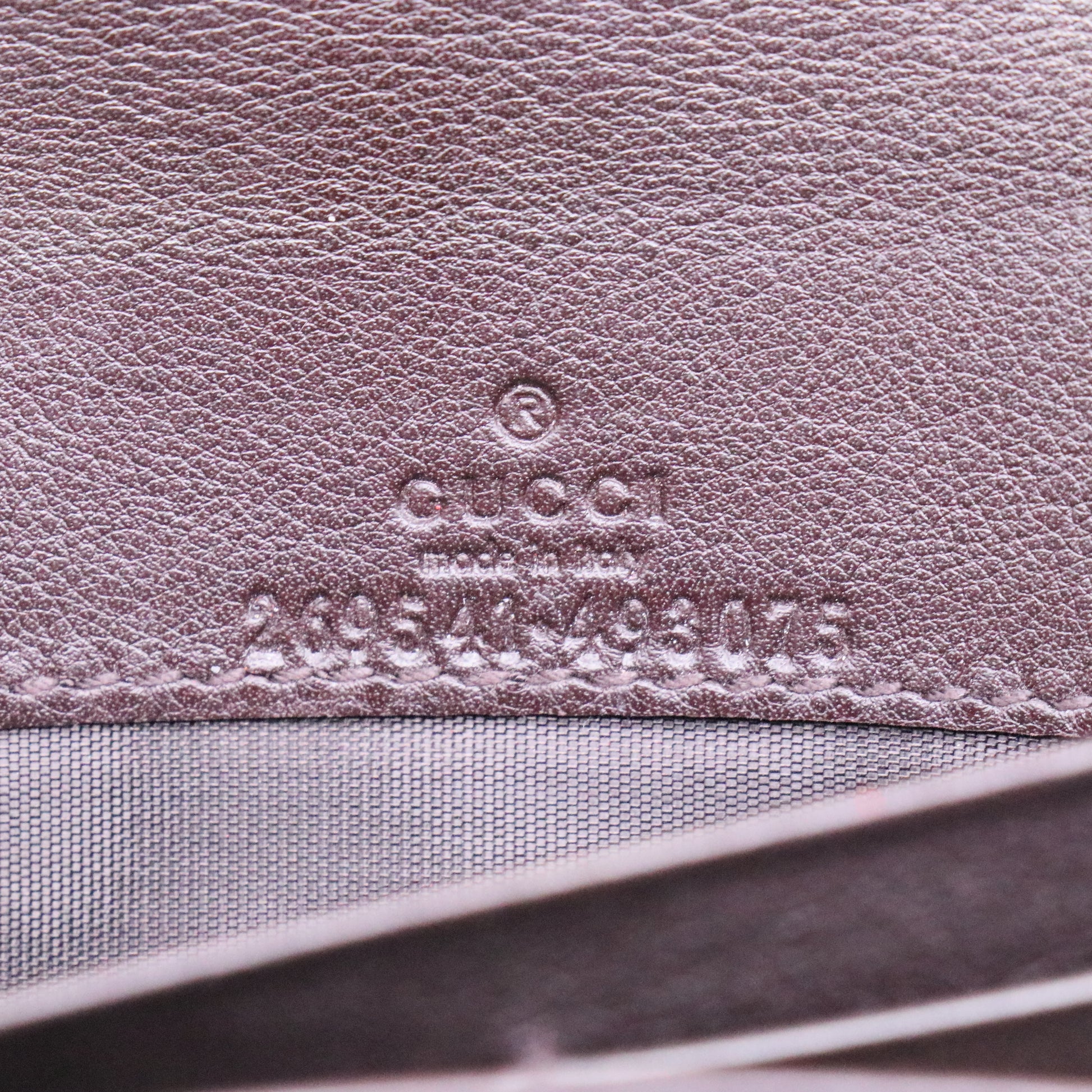 Gucci Guccissima Leather Wallet On Chain W21340