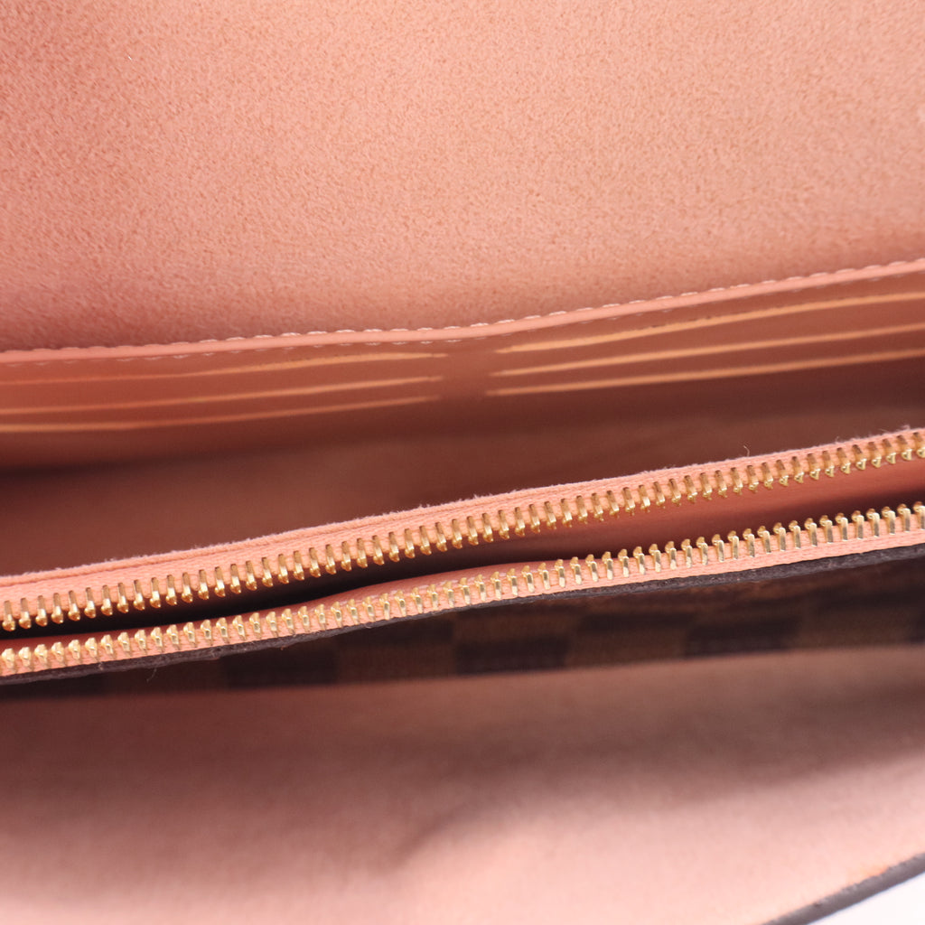 Louis Vuitton Damier Portefeuille Vavin Shoulder Bag Brown twins