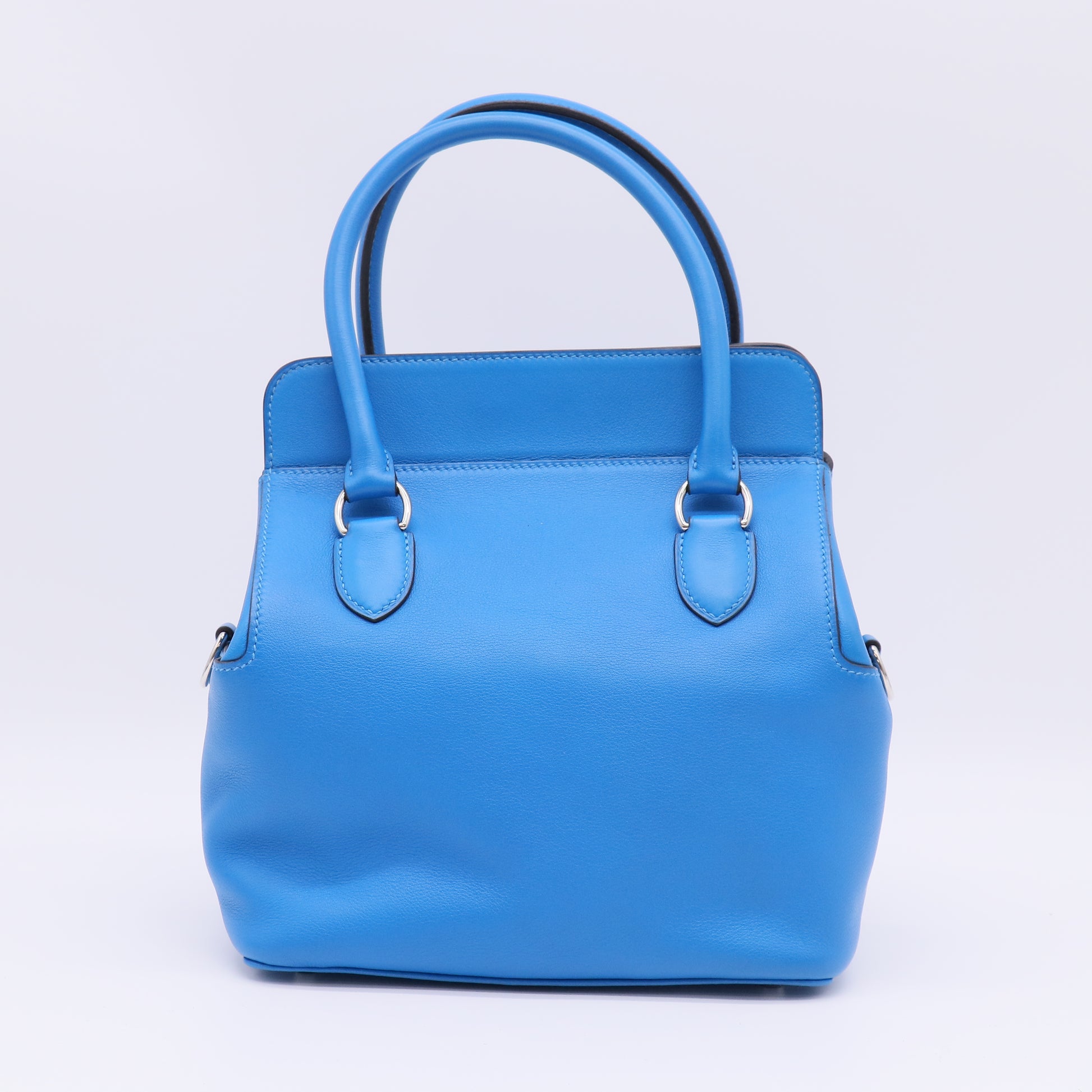 Hermes Swift Toolbox 20 Bleu Hydra twins B23215